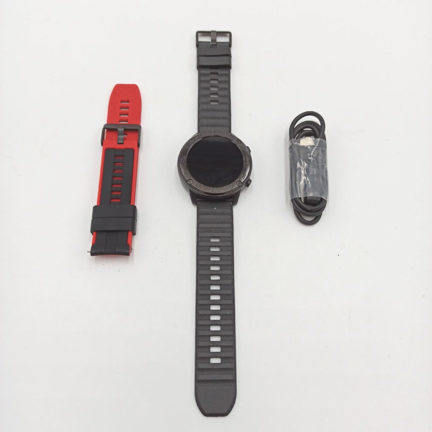 IOWODO Smartwatch Herren Fitness Tracker Sportuhr 13 Zoll Color Touchscreen Herzfrequ