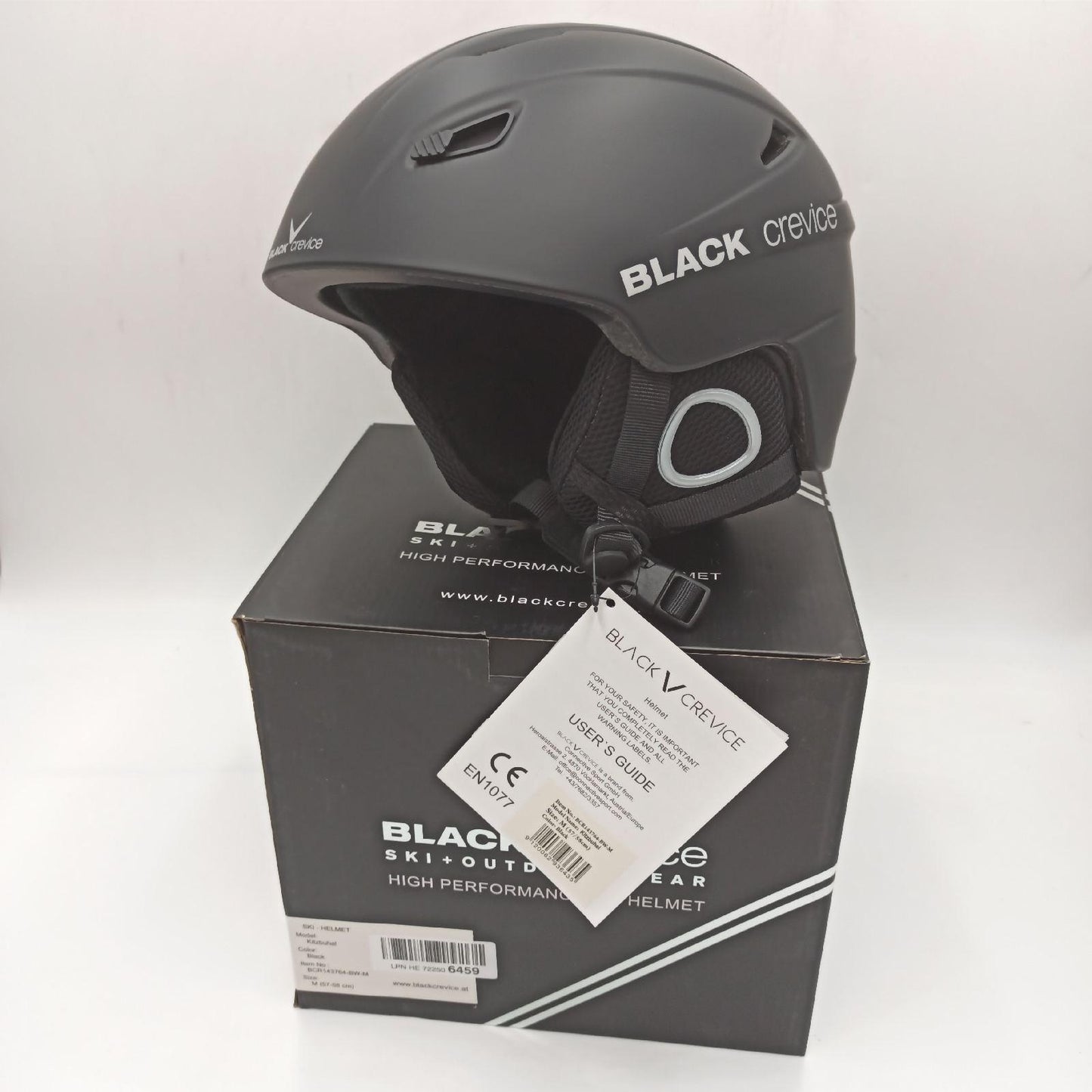 Crevice Skihelm Helme Kitzbühel schwarz Gr M Skihelm Schneesport Ausrüstung