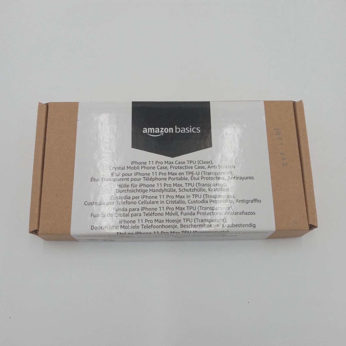 Amazon Basics Schutzhülle Smartphone Zubehör iPhone 11 Pro Max Transparent Kratzfest TPU