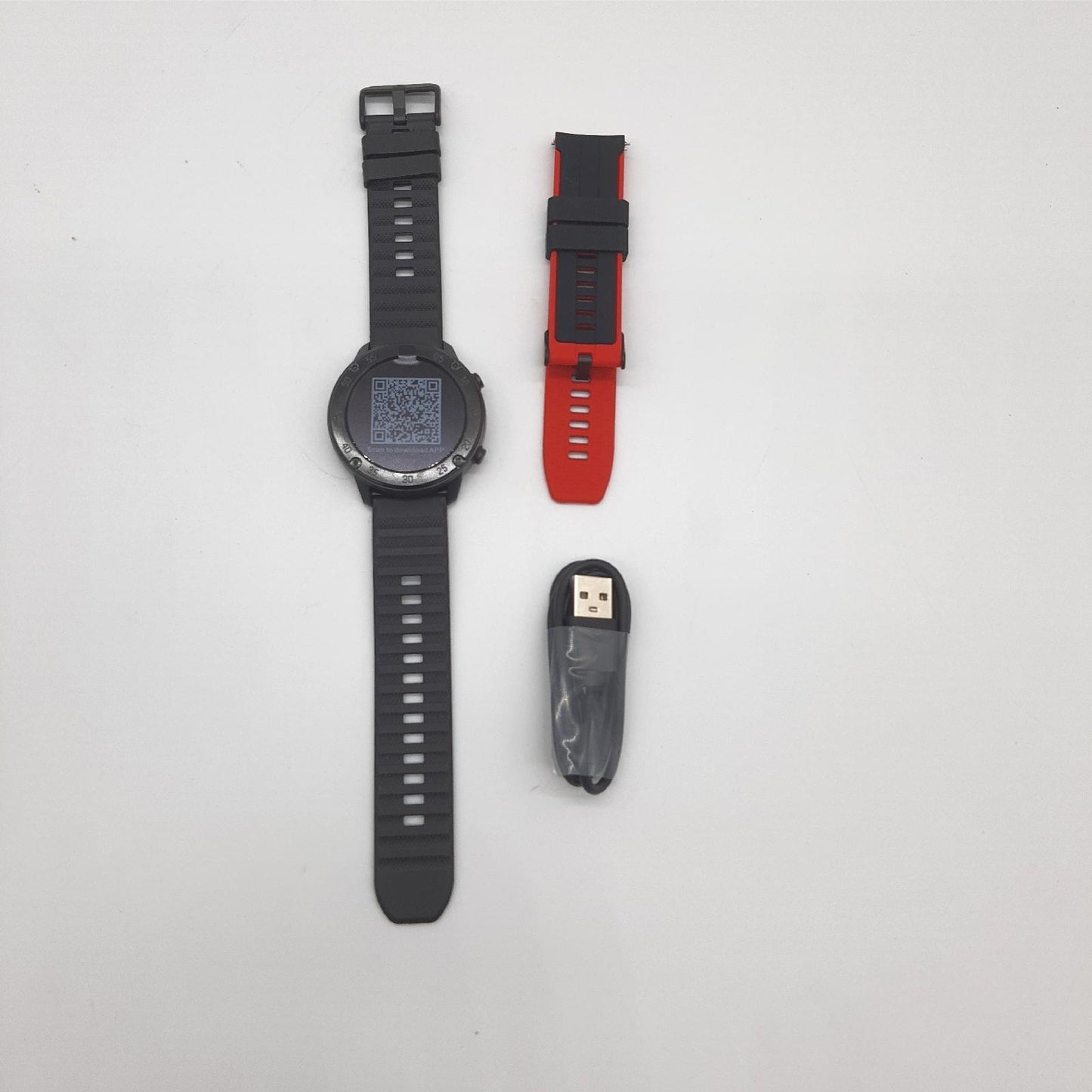 IOWODO Smartwatch Herren Fitness Tracker Sportuhr 13 Zoll Color Touchscreen Herzfrequ