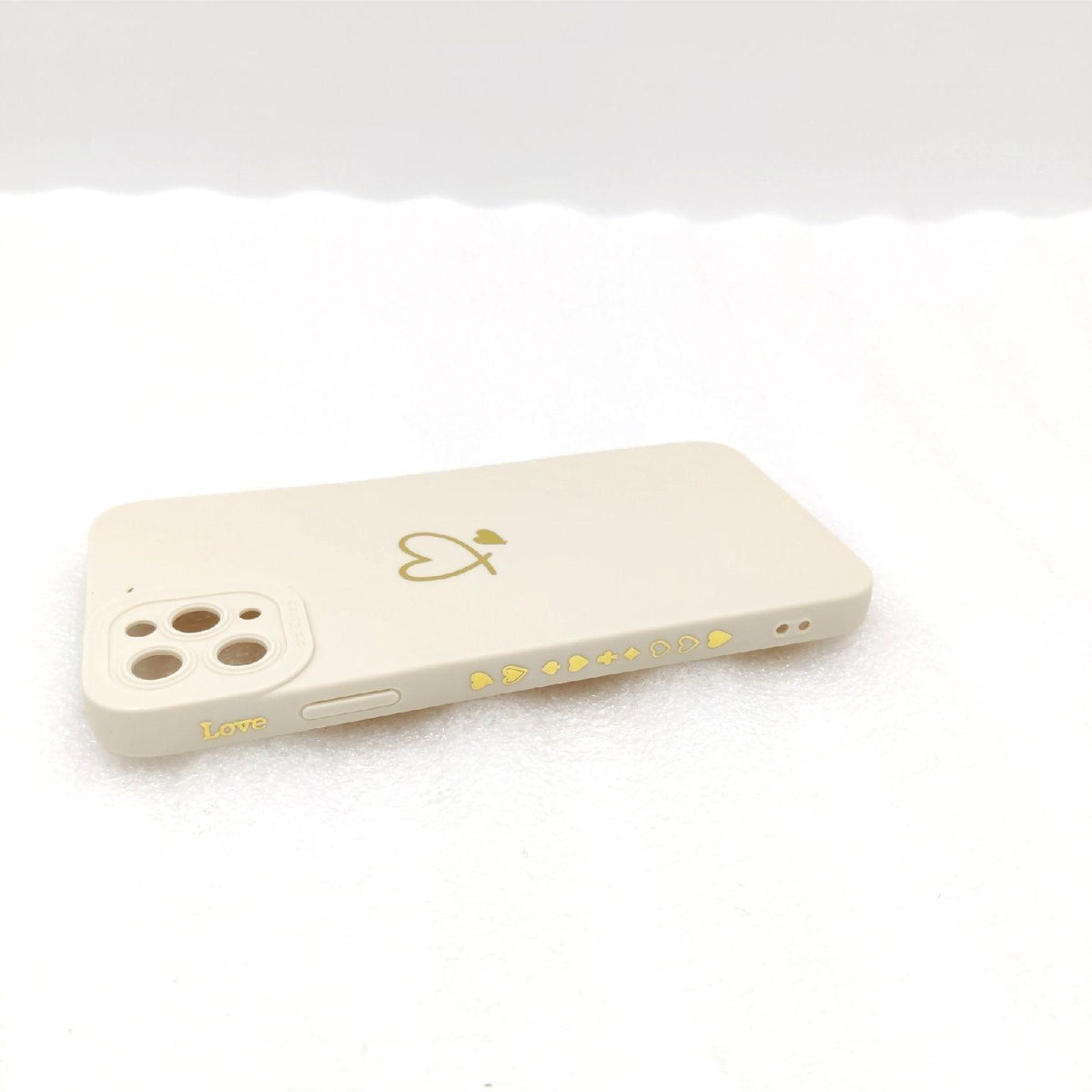 Newseego Hülle Handyhülle Apple iPhone 11 Pro Max Gold Liebe Herzform Schutz