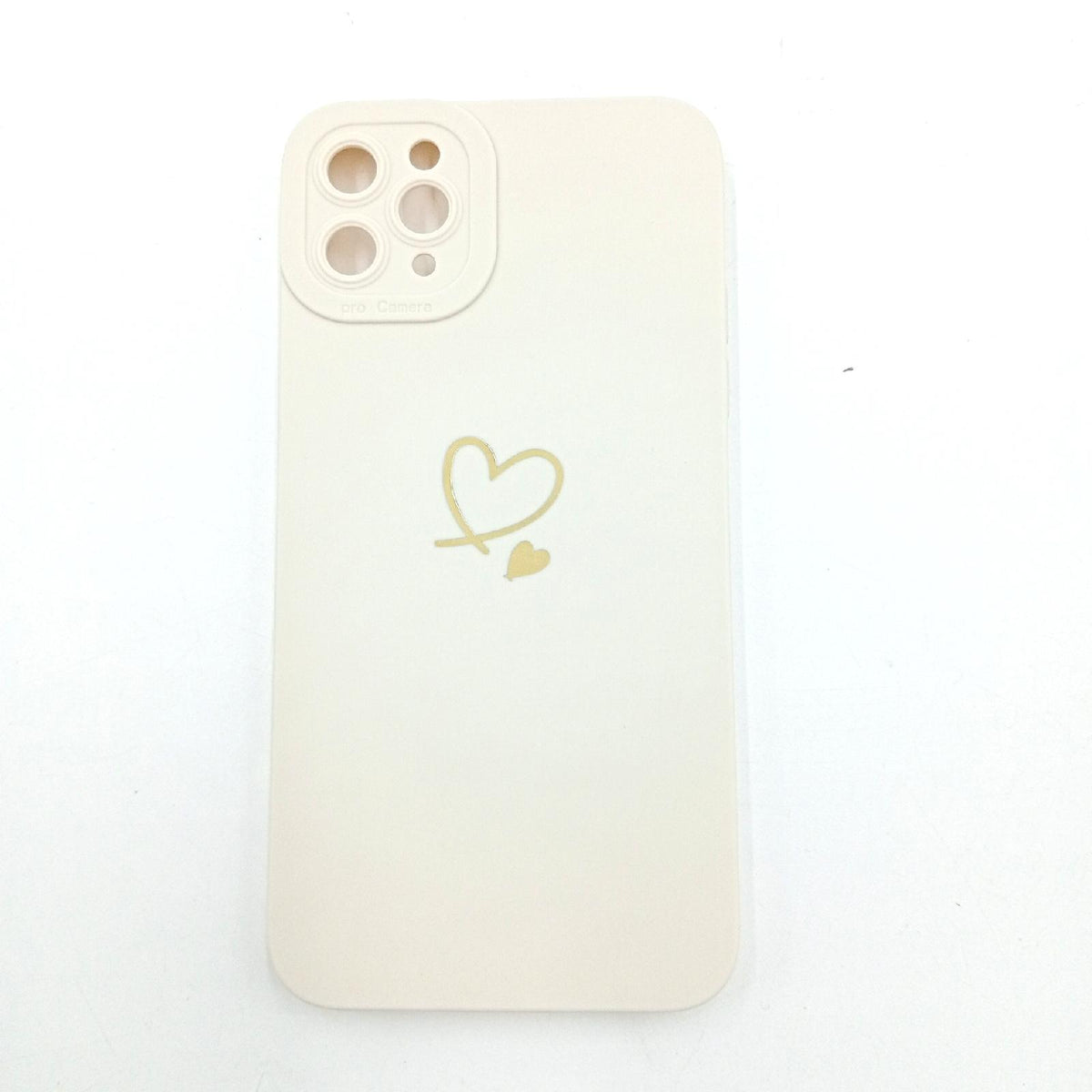 Newseego Hülle Handyhülle Apple iPhone 11 Pro Max Gold Liebe Herzform Schutz