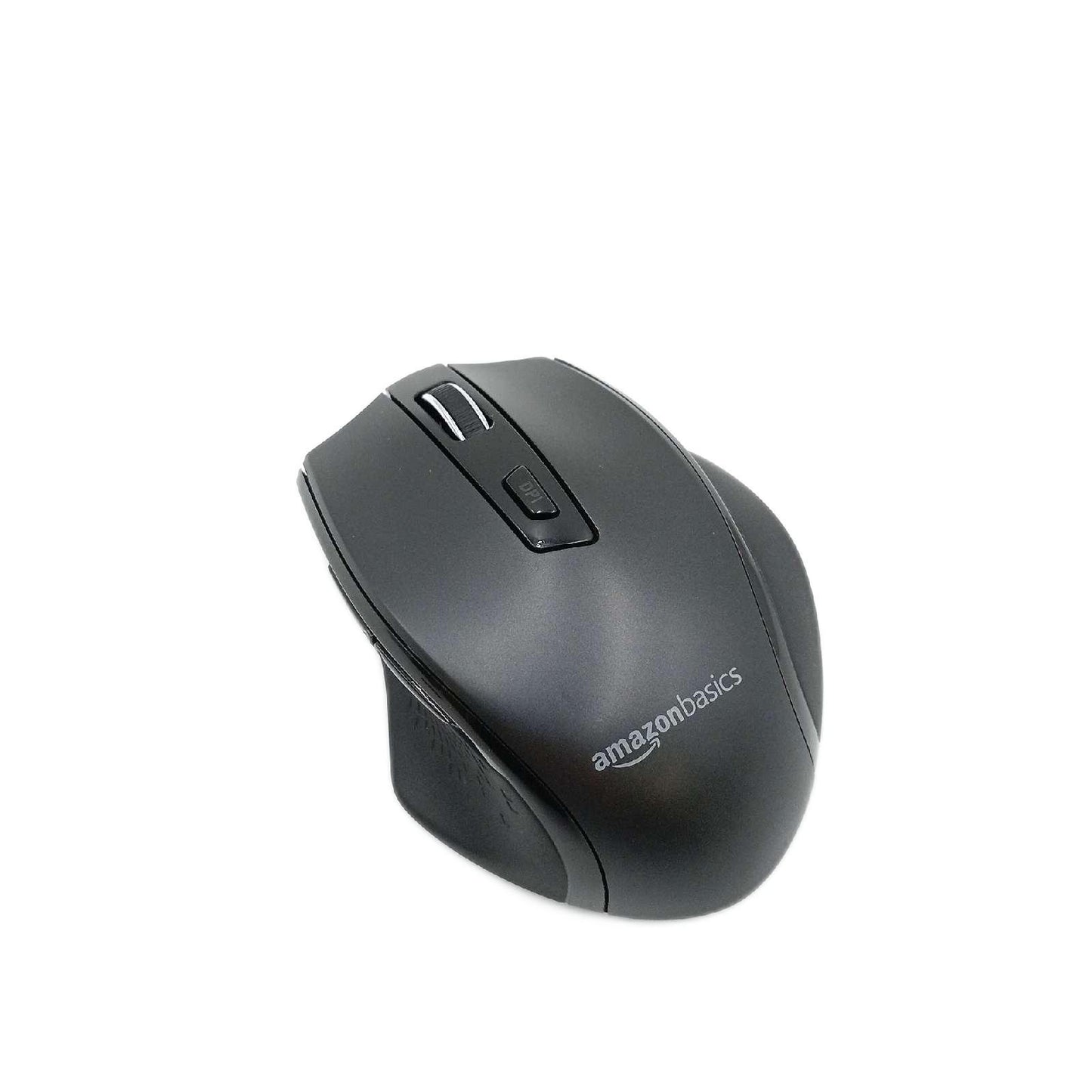 Amazon Basics Ergonomische kabellose USB Maus - DPI einstellbar - Schwarz