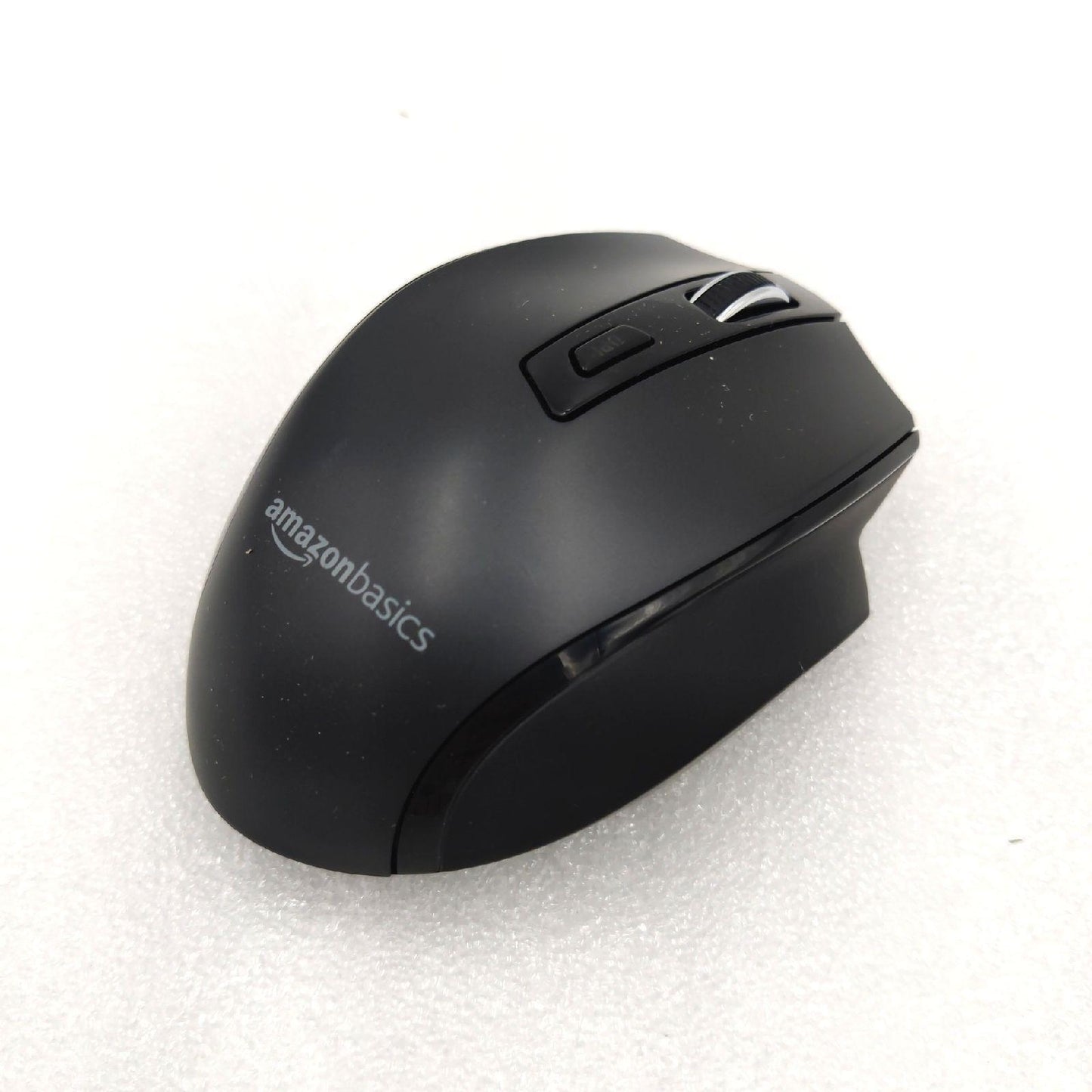 Amazon Basics Ergonomische kabellose USB Maus - DPI einstellbar - Schwarz