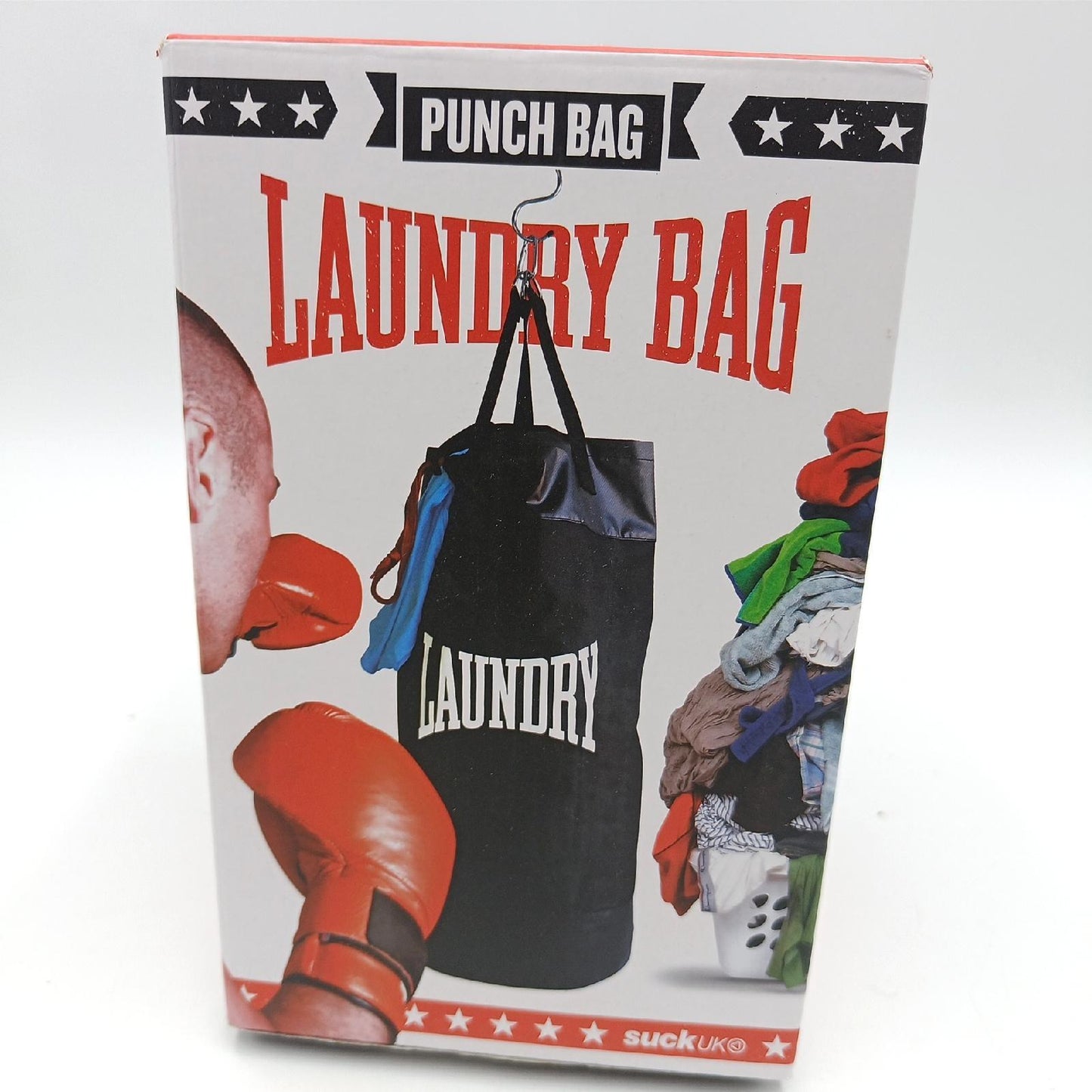 Suck UK Wäschekorb Haushaltswaren Punching Bag Waschbehälter Geschenk Wäschebox