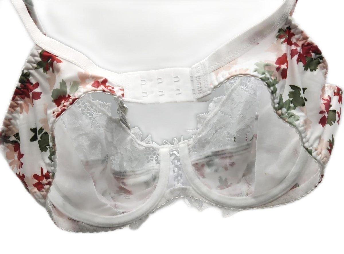 Sans Complexe Damen Arum Print 70aae70 Klassischer B gel BH  Imprime Fleurs Blanc  75C EU