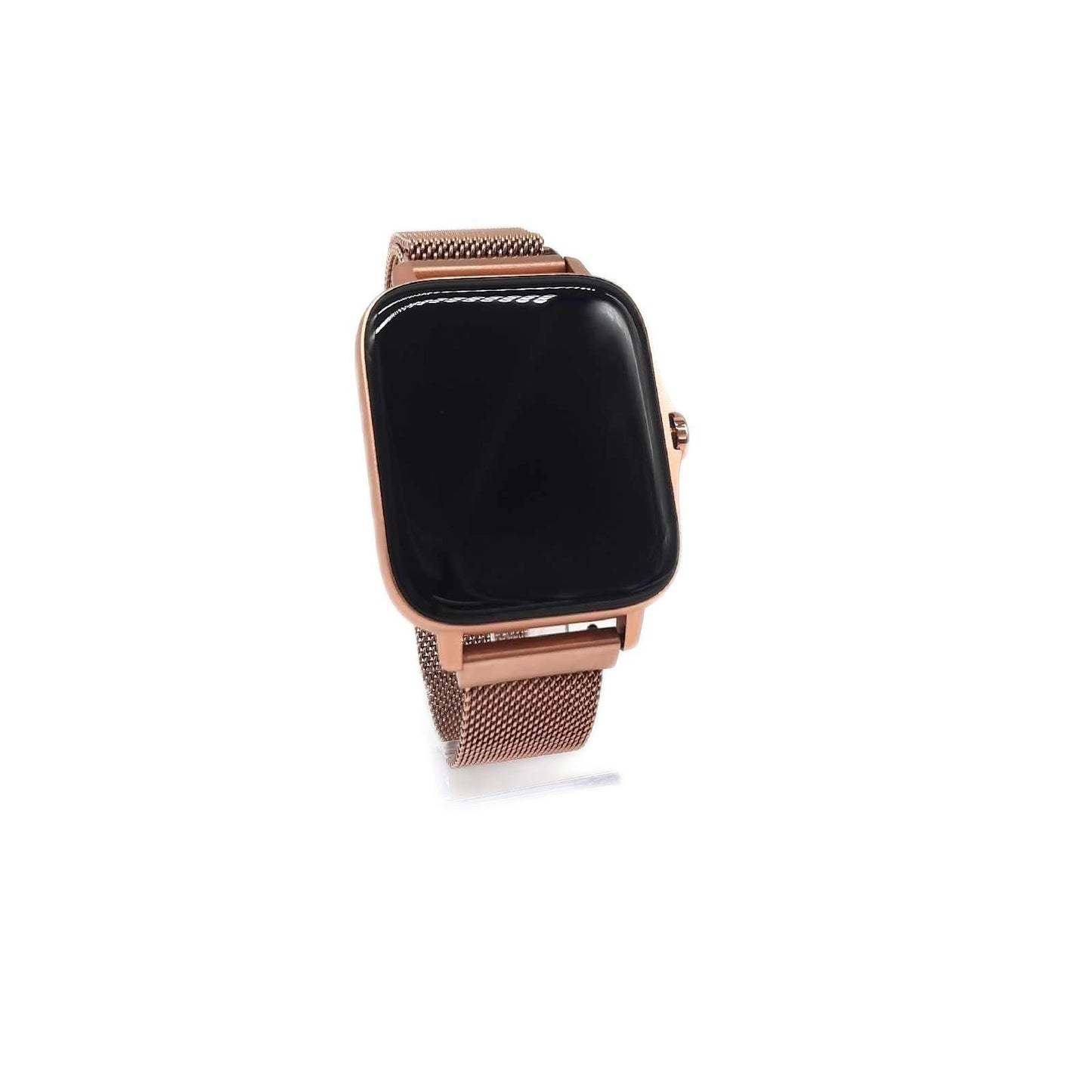 DCU TECNOLOGIC | Moderne Smartwatch | Smartwatch-Anrufe | App-Benachrichtigungen & Anrufe | 8 Sportmodi | IP67 | 2 Roségold-Metallarmbänder +rosa Silikon