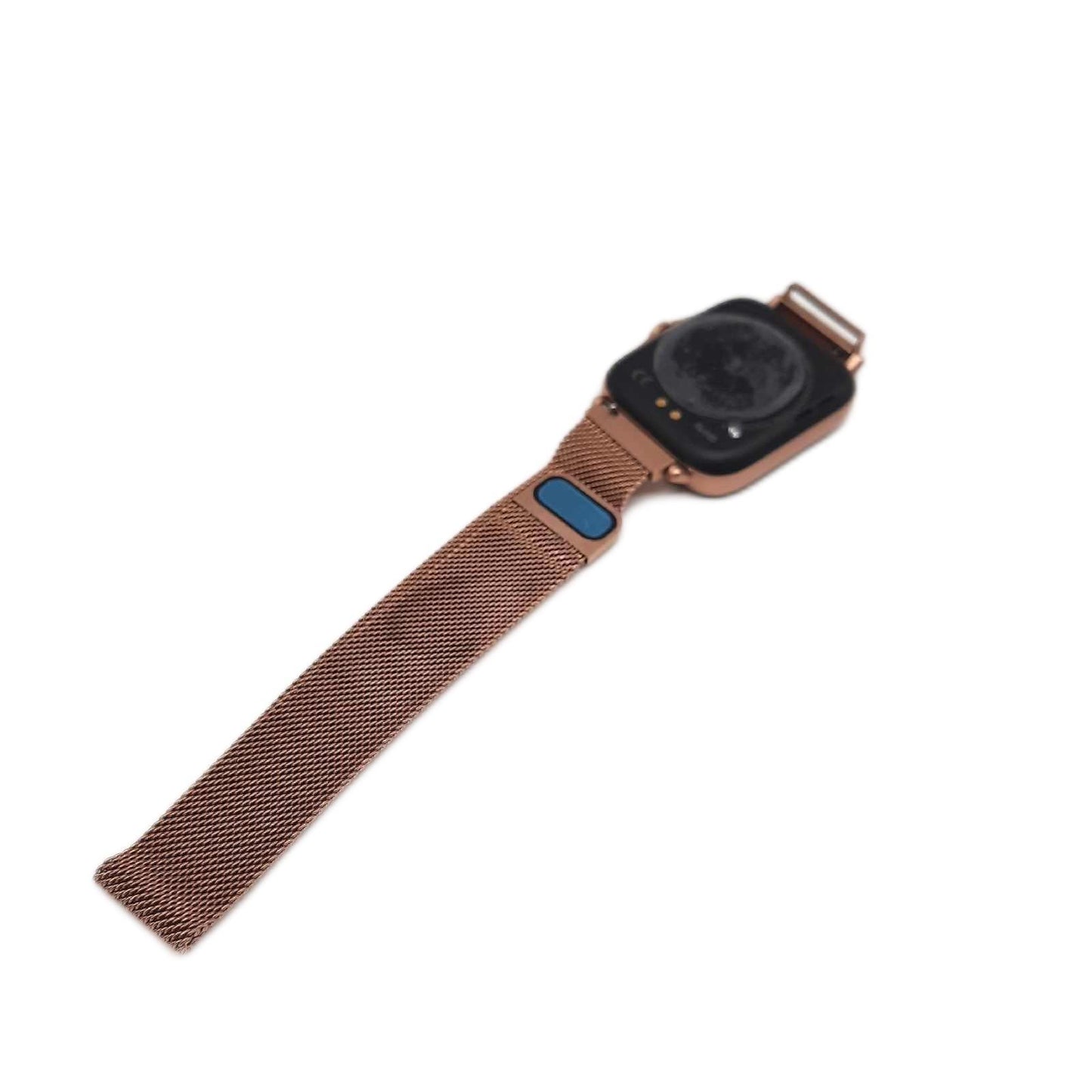 DCU TECNOLOGIC | Moderne Smartwatch | Smartwatch-Anrufe | App-Benachrichtigungen & Anrufe | 8 Sportmodi | IP67 | 2 Roségold-Metallarmbänder +rosa Silikon