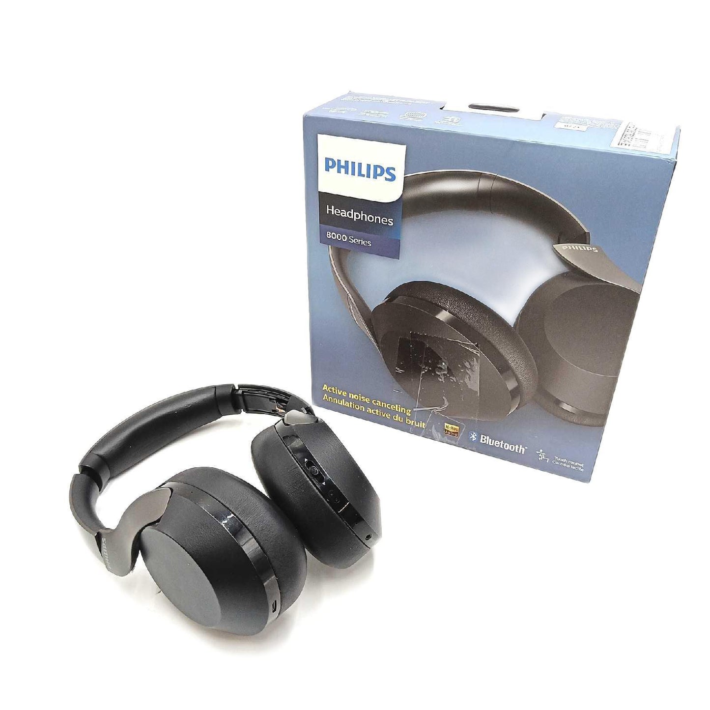 Hi Res Kopfhörer ANC Bluetooth Komfortabel Flexibel Sprachassistent Schwarz Gehäuse Gebrochen
