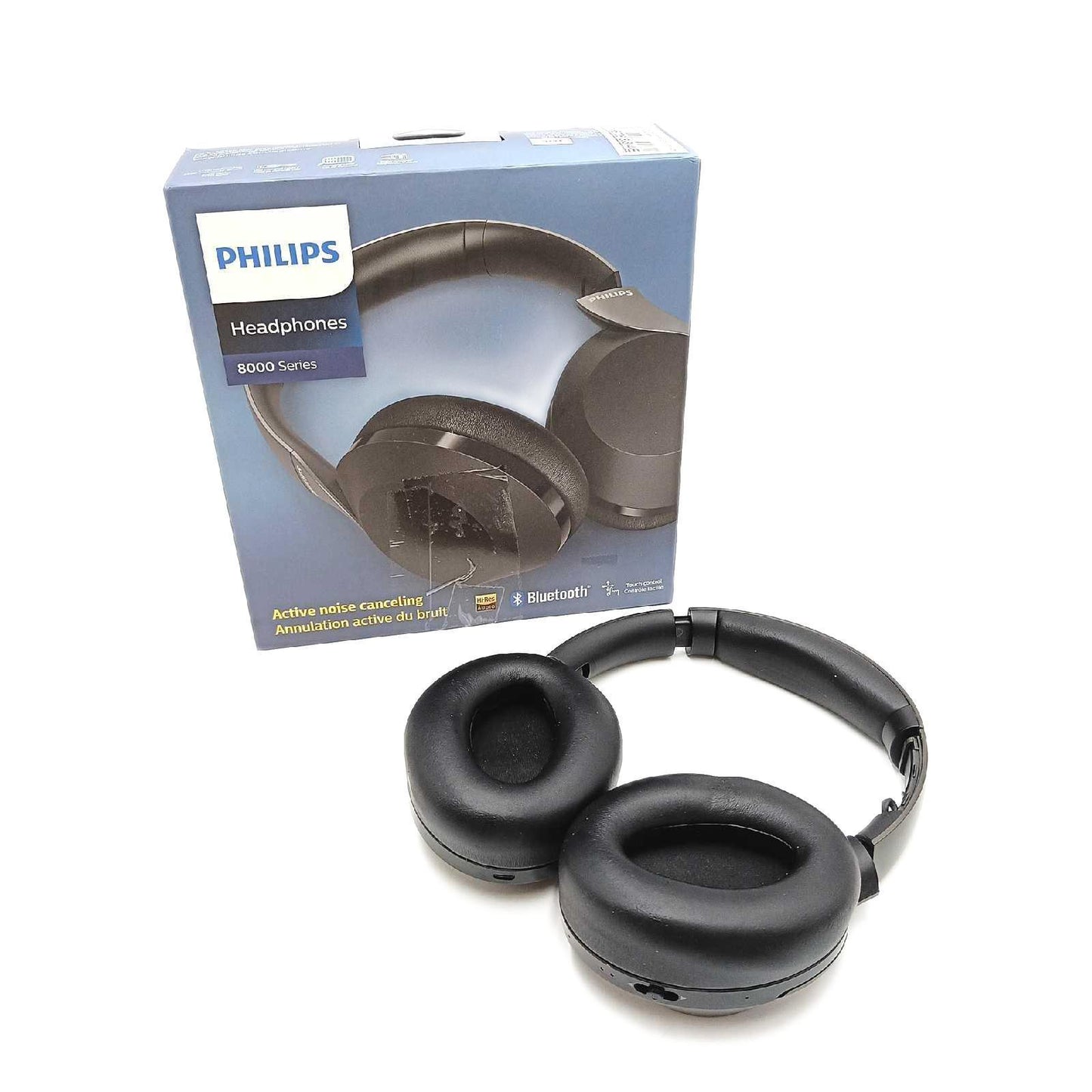 Hi Res Kopfhörer ANC Bluetooth Komfortabel Flexibel Sprachassistent Schwarz Gehäuse Gebrochen