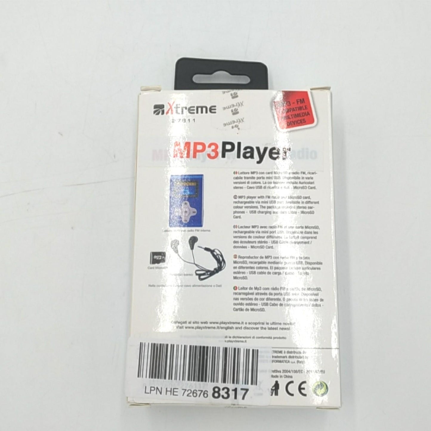 Xtreme Audio Player Elektronik Xtreme 27611 Speicher 4 GB inklusive Kopfhörer Mini