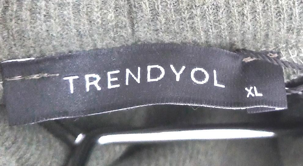 TRENDYOL Damen Minikleid Kleidung A Linie Khaki XL Sommermodetrend Strandkleid