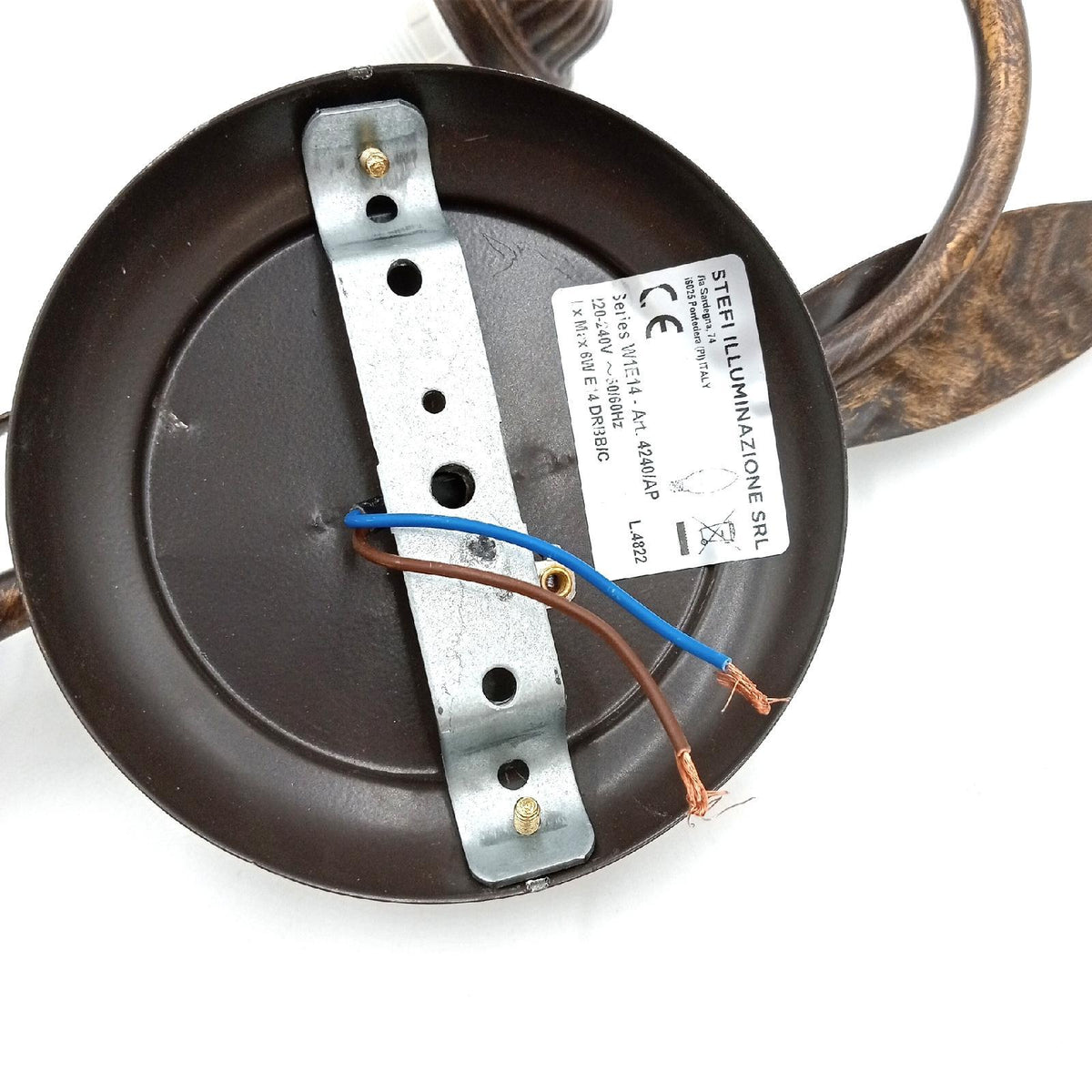 Onli 4240/AP Wandleuchte  braun/weiß