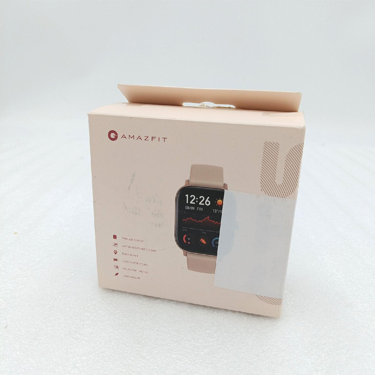 Amazfit GTS Smartwatch - mit Herzfrequenz-Messung  AMOLED-Display  Gorilla Glass 3-5ATM wasserdicht  Rose Pink