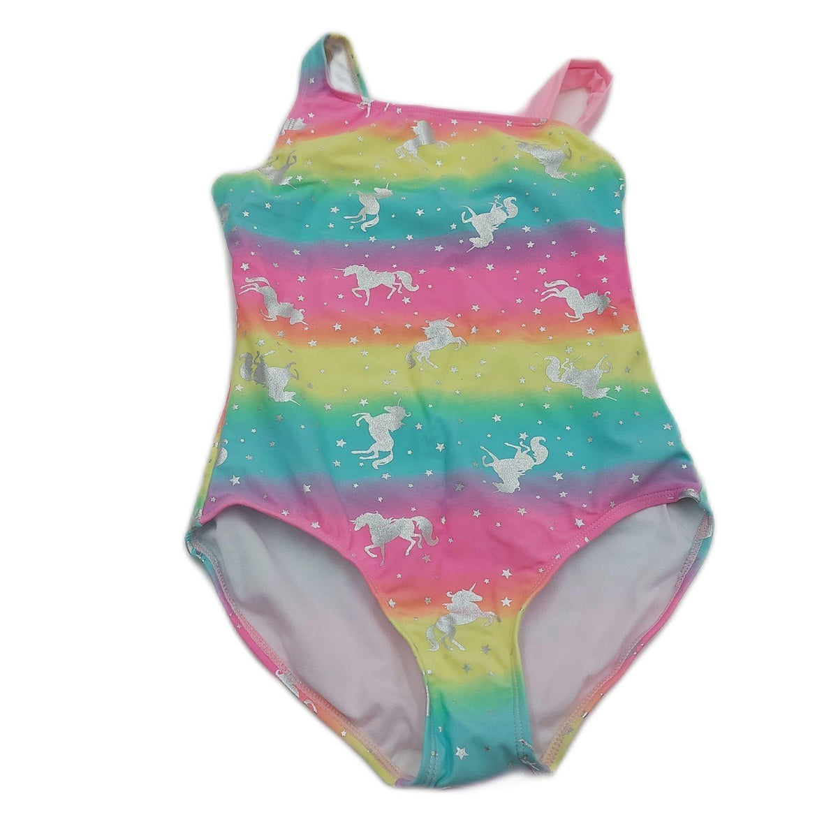 iDrawl One Piece Bademode Mädchen Badeanzug Mehrfarbig Einhorn Sommer Beachwear UPF 50+ 9-10 Jahre