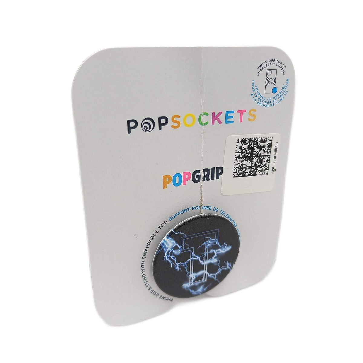Popsockets Phone Halterung Mobile Zubehör PopGrip T Monogramm Blau Blitz Design