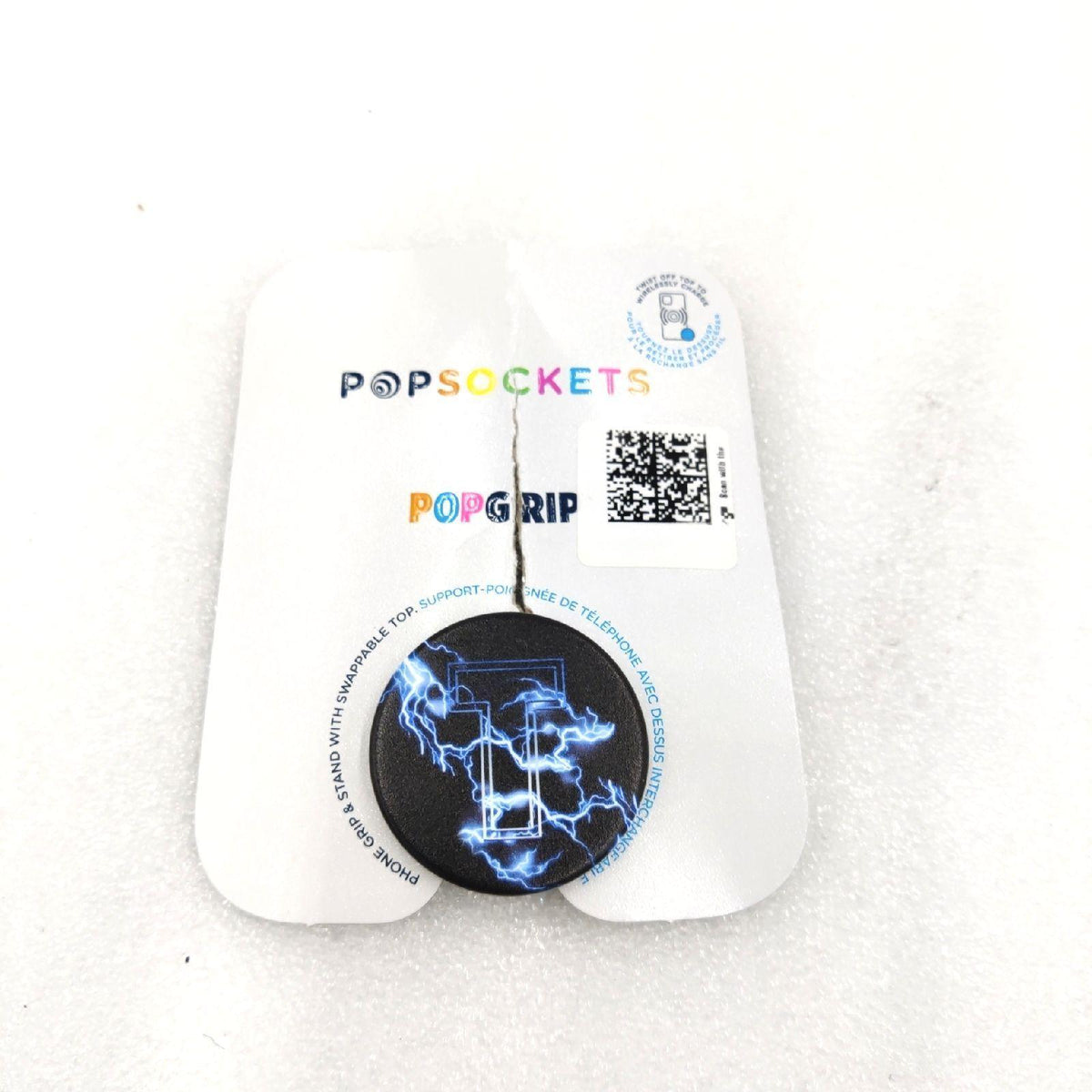 Popsockets Phone Halterung Mobile Zubehör PopGrip T Monogramm Blau Blitz Design