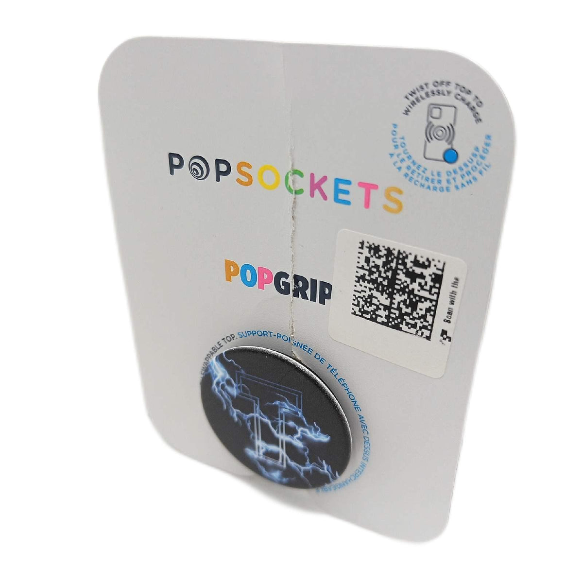 Popsockets Phone Halterung Mobile Zubehör PopGrip T Monogramm Blau Blitz Design