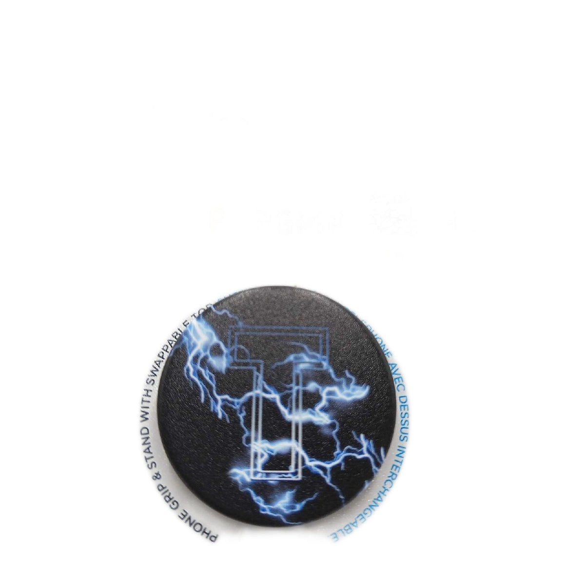 Popsockets Phone Halterung Mobile Zubehör PopGrip T Monogramm Blau Blitz Design
