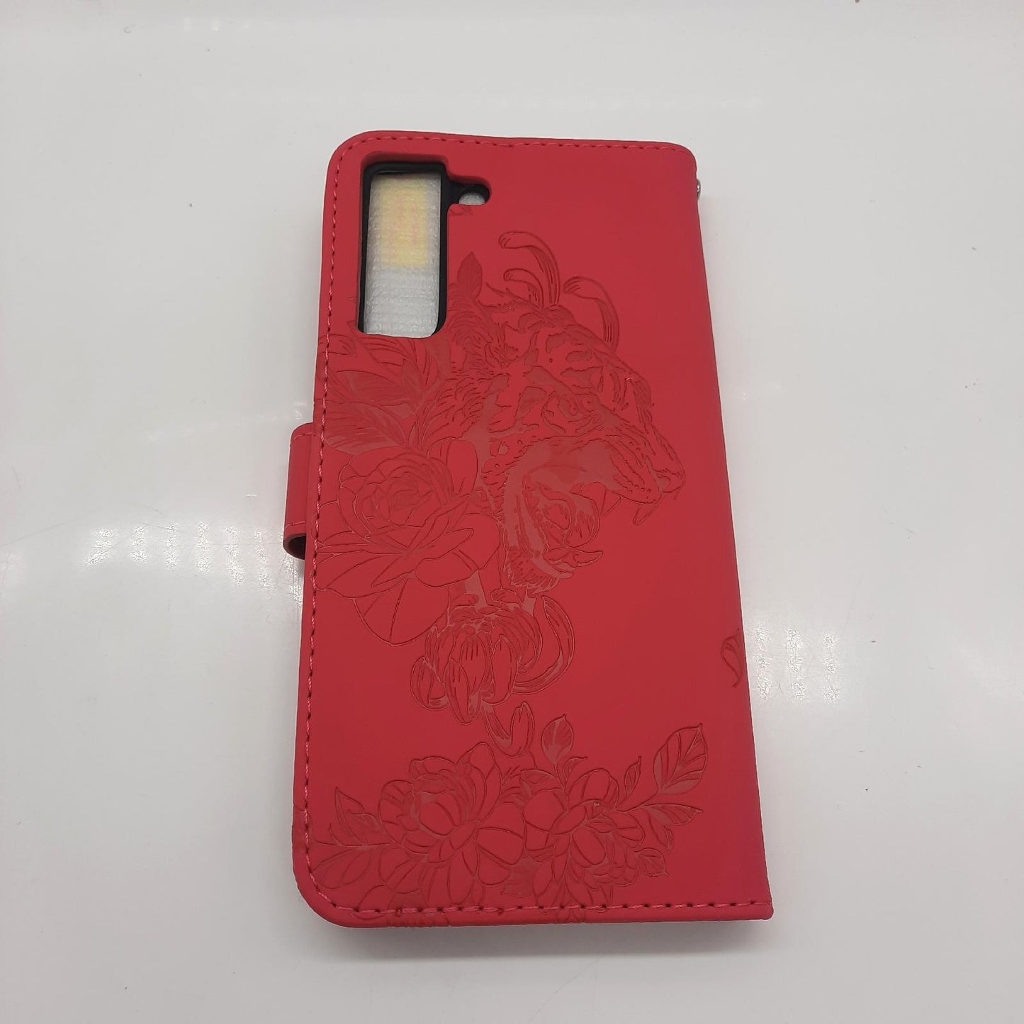 Samsung Handyhülle Leder Schutzhülle Galaxy S21 FE 5G Macluna Premium Design Alltagsschutz