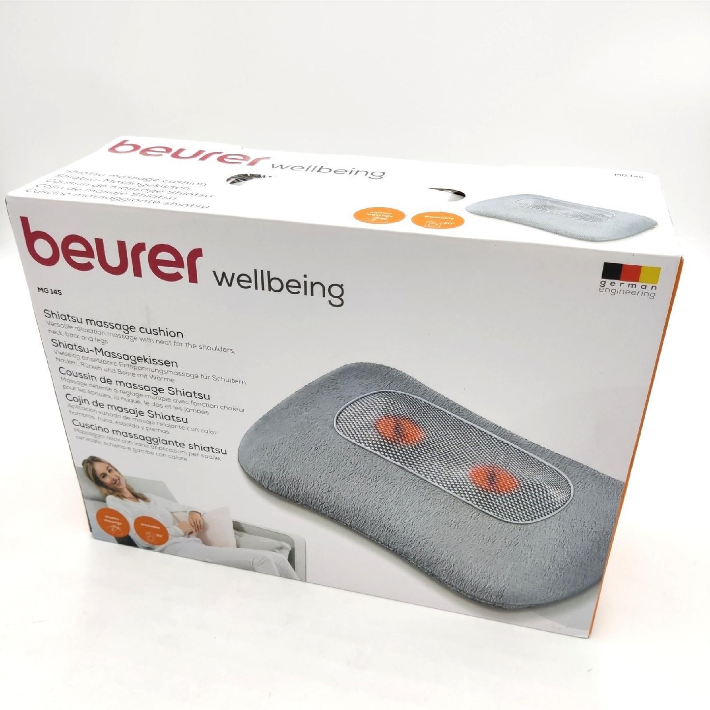 Beurer Massagegeraet Massagezubehoer MG 145 entspannend Rücken und Nacken