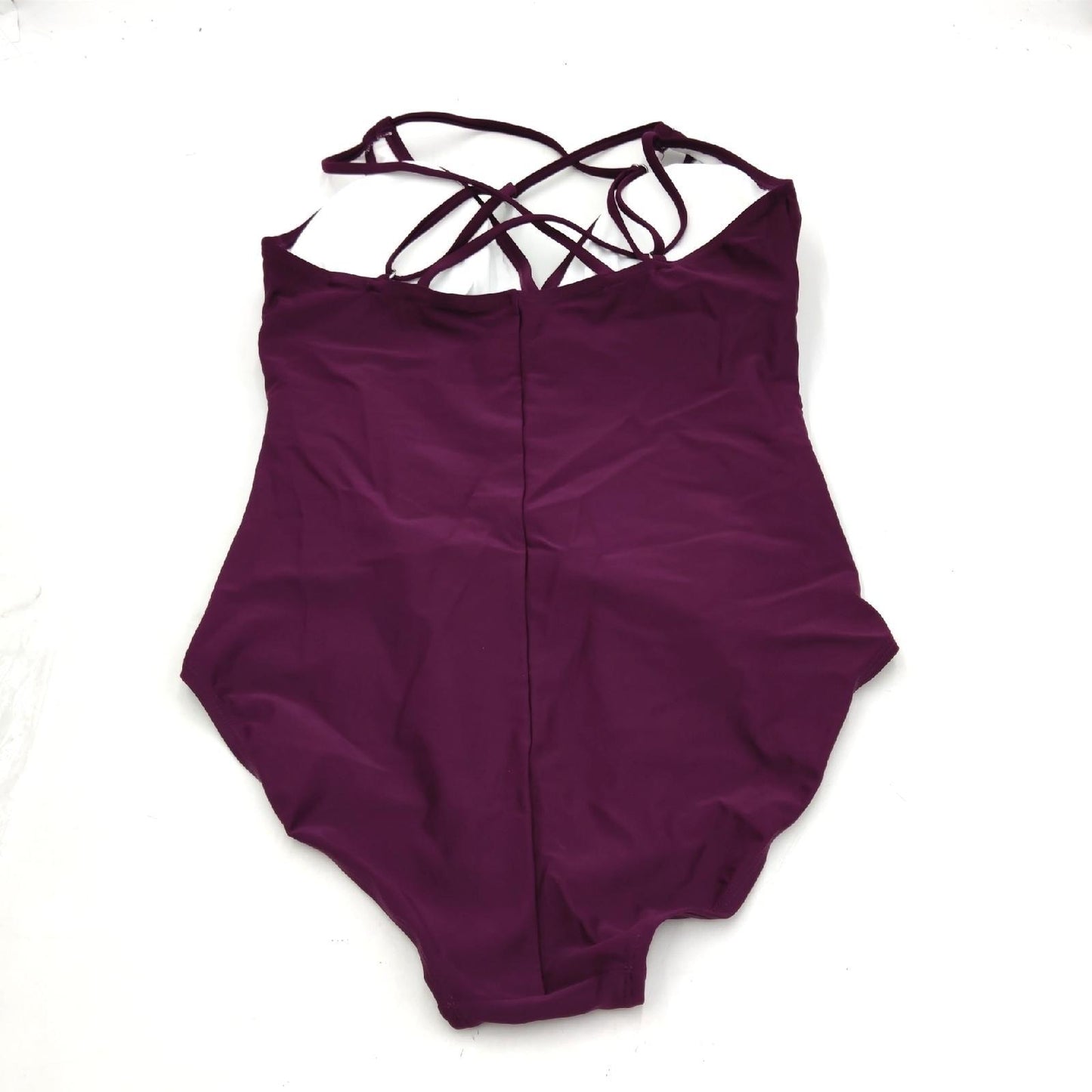 SYKT Damen Badeanzug Einteilig Monokini V Ausschnitt Größe M Schwimmanzug Sommer