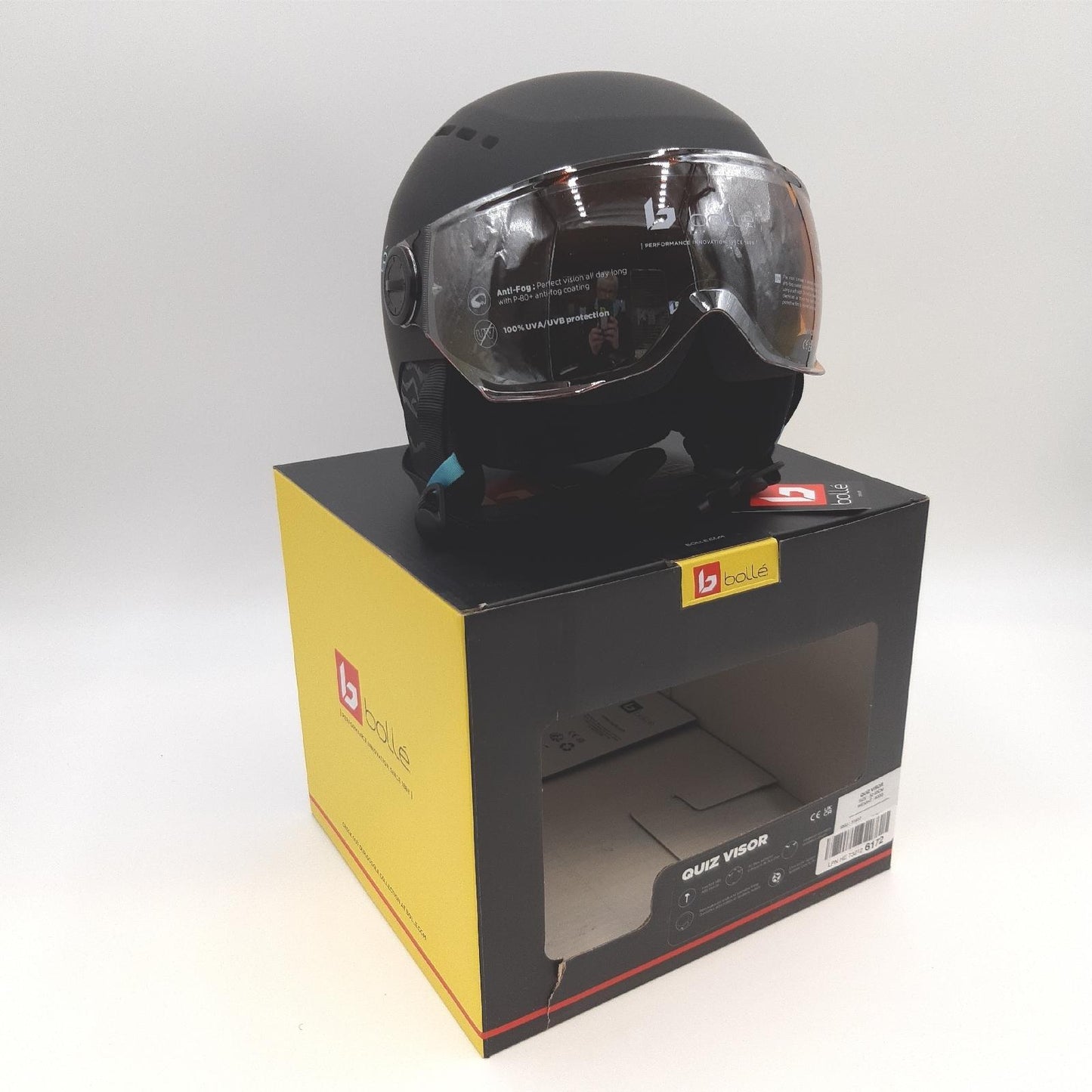 Bollé Skihelm Kopfschutz Sport Might Visor Schwarz Blau 52 55 cm Un