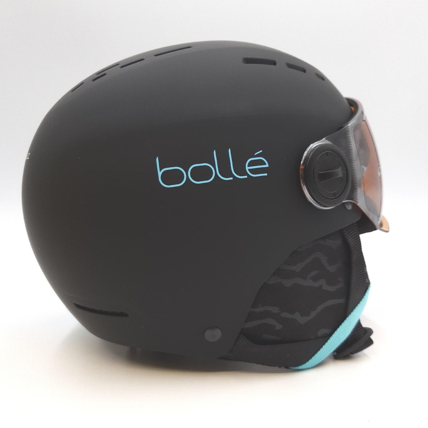 Bollé Skihelm Kopfschutz Sport Might Visor Schwarz Blau 52 55 cm Un