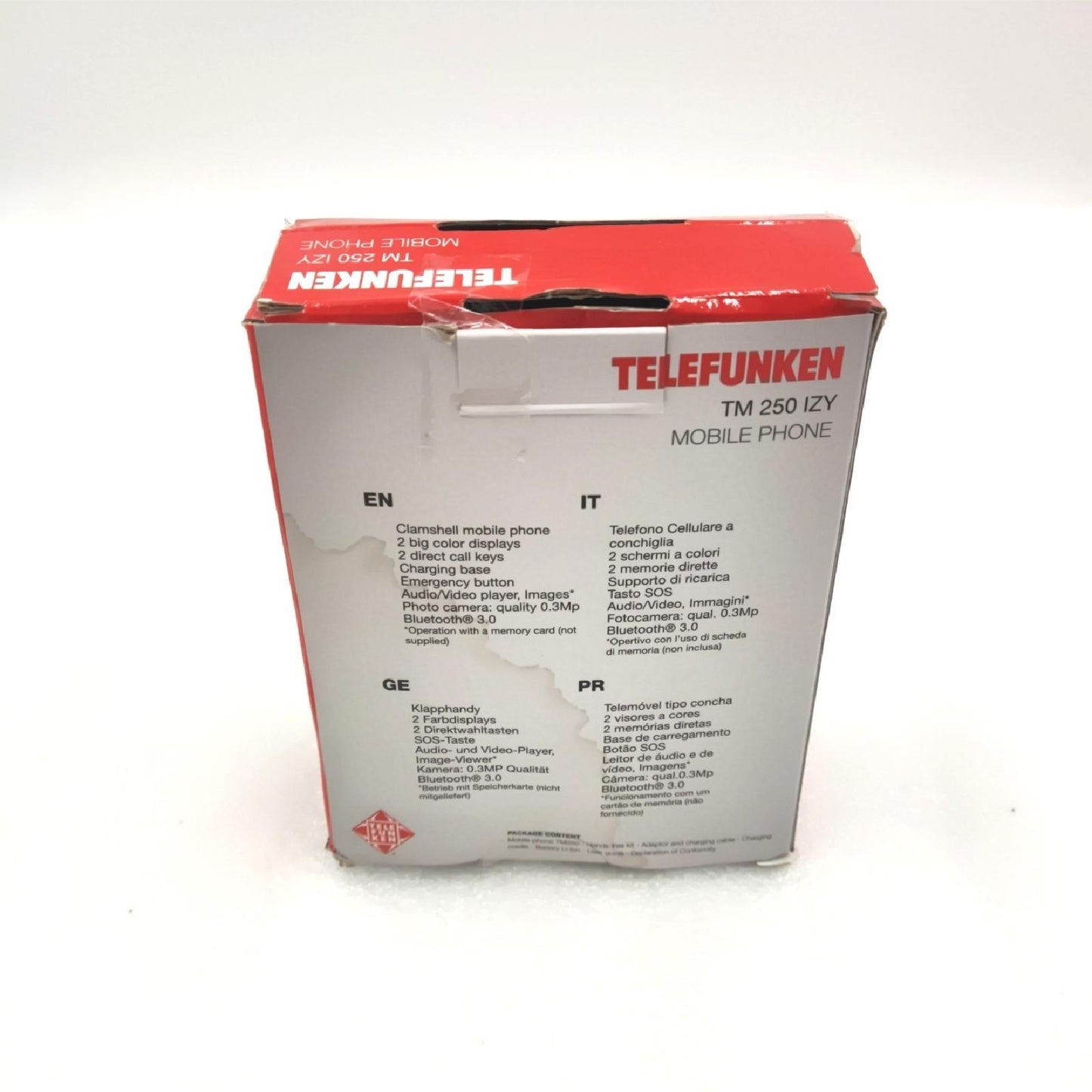 Telefunken Klapphandy Handy Mobilfunk TM 250 Doppelbildschirm praktisch Alltag