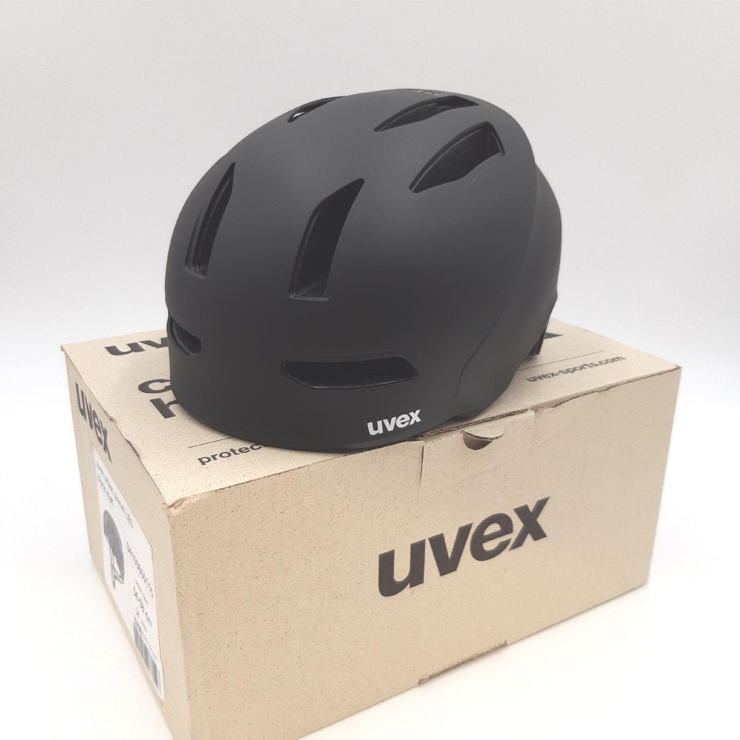 Uvex Fahrradhelm Urban Helm City Planet Nachhaltig Belüftet Komfort Schwarz Matt 54 58 cm für Damen und Herren