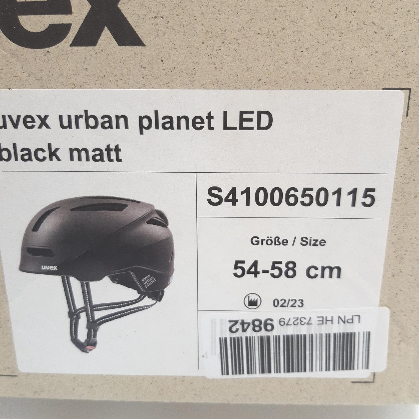 Uvex Fahrradhelm Urban Helm City Planet Nachhaltig Belüftet Komfort Schwarz Matt 54 58 cm für Damen und Herren