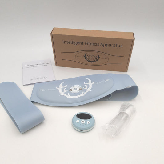Hiviss Trainingsgerät EMS Bauchmuskeltrainer Fitness Modell Blue Wiederaufladbar USB Stark
