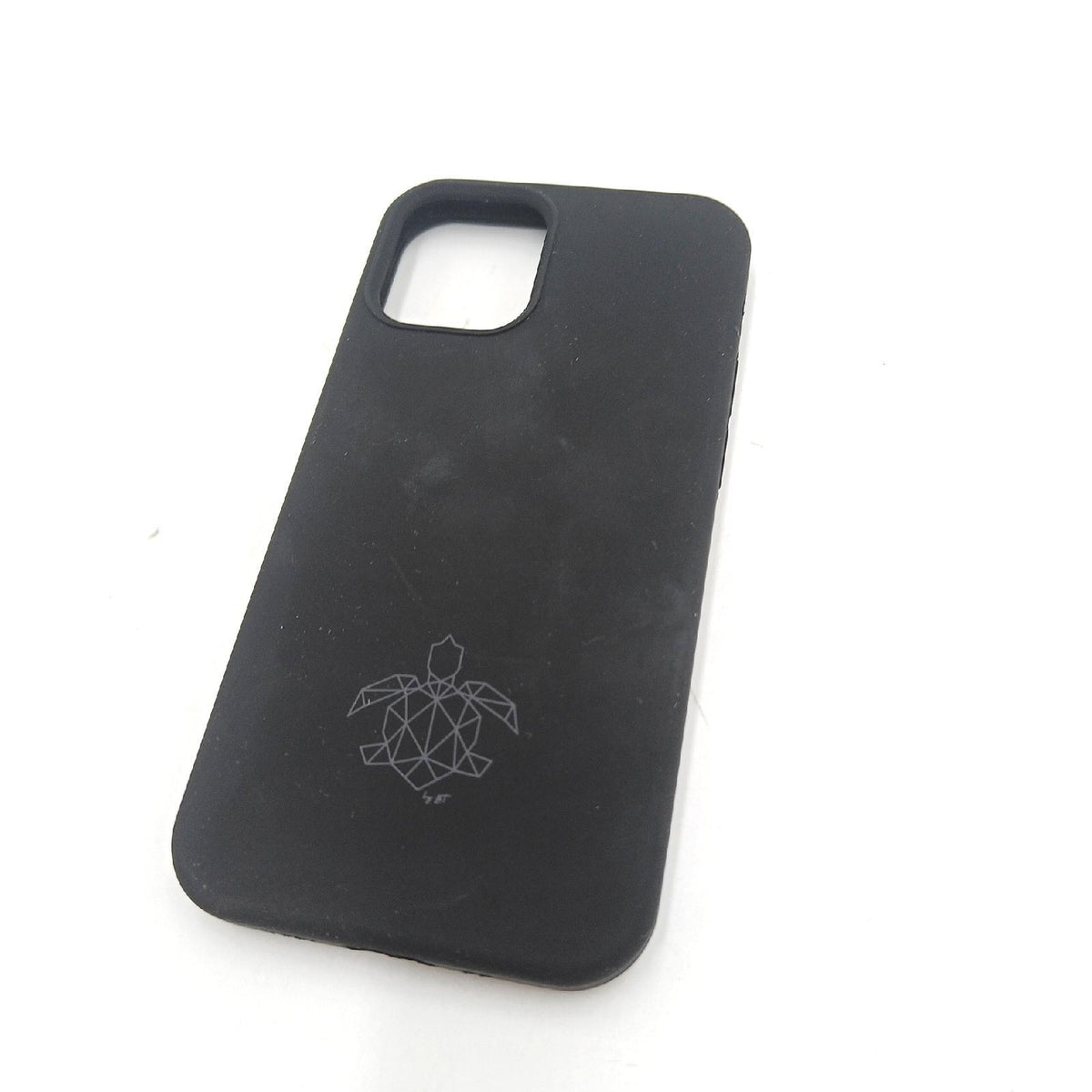turtleandcase Silikonhülle für iPhone 12 Mini 5 4" - Liquid Silicone Case - Kostenloses Panzerglas - Hochwertiges Silikon mit Rundumschutz - Kratzfestes Mikrofaserfutter Schutzcase Schwarz