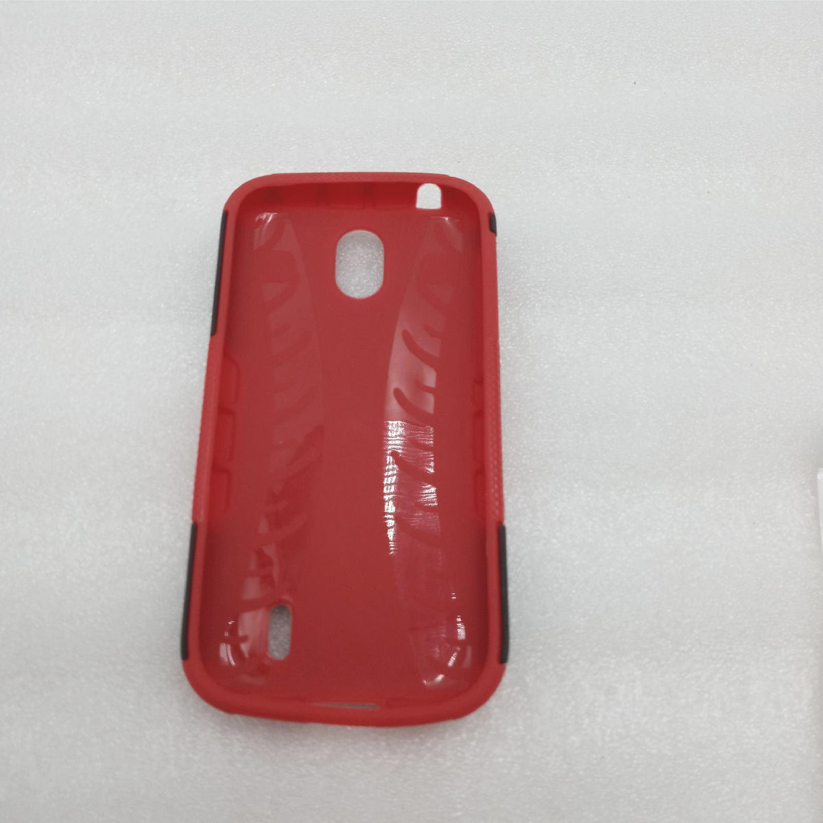 Nokia 1 Hülle TenYll 2in1 Silikon Rückseite Schutzhülle Heavy Duty Tough Rugged Shock Proof Case Mit Halterung Doppeltem Schutz Cover für Nokia 1 -Rot