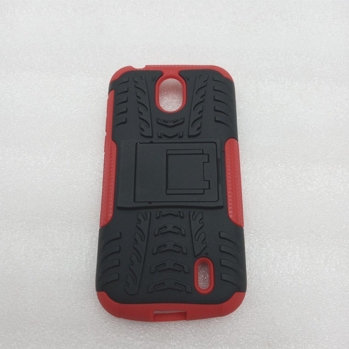 Nokia 1 Hülle TenYll 2in1 Silikon Rückseite Schutzhülle Heavy Duty Tough Rugged Shock Proof Case Mit Halterung Doppeltem Schutz Cover für Nokia 1 -Rot