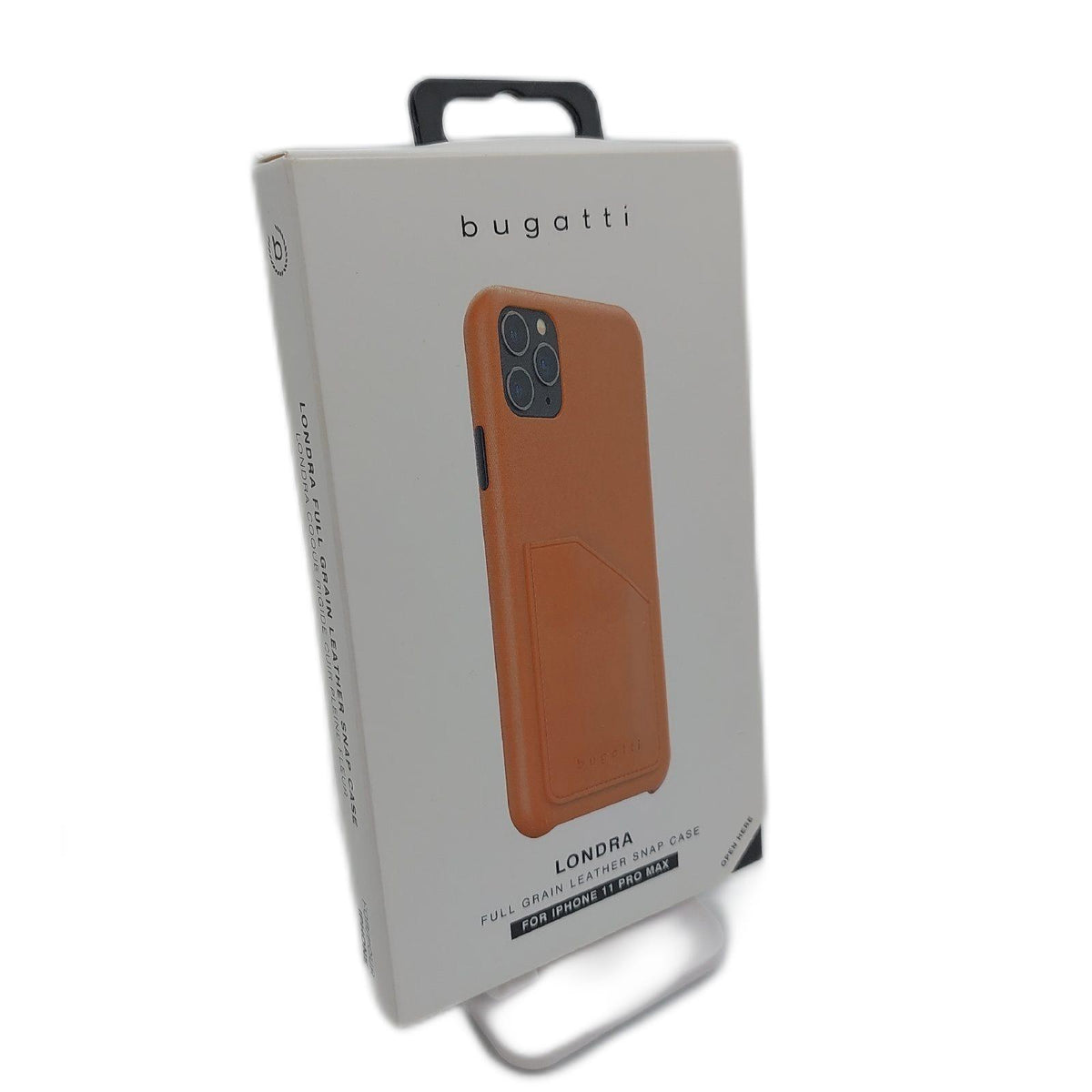 Bugatti Handyhülle Kompatibel mit iPhone 11 Pro Hülle  Londra Rundum Schutzhülle  Cognac