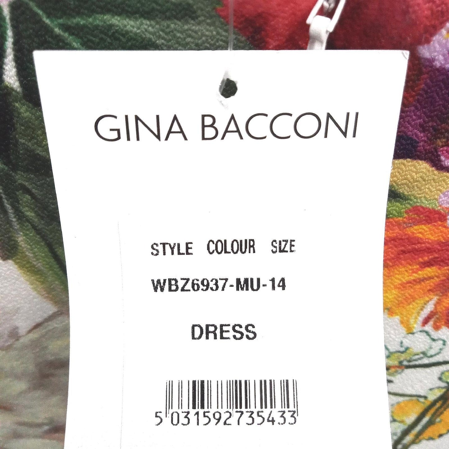 Gina Bacconi Kleid Damenmode Cocktailkleid Multi 40 Blumenmuster elegant festlich