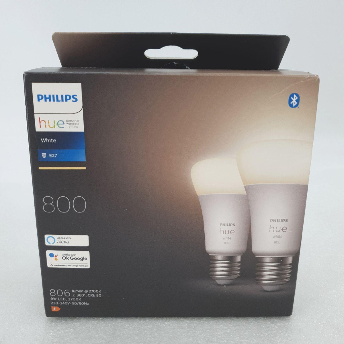 Philips Hue Connected LED Lampe E27 warmweiß 2er Pack smarte Beleuchtung A67