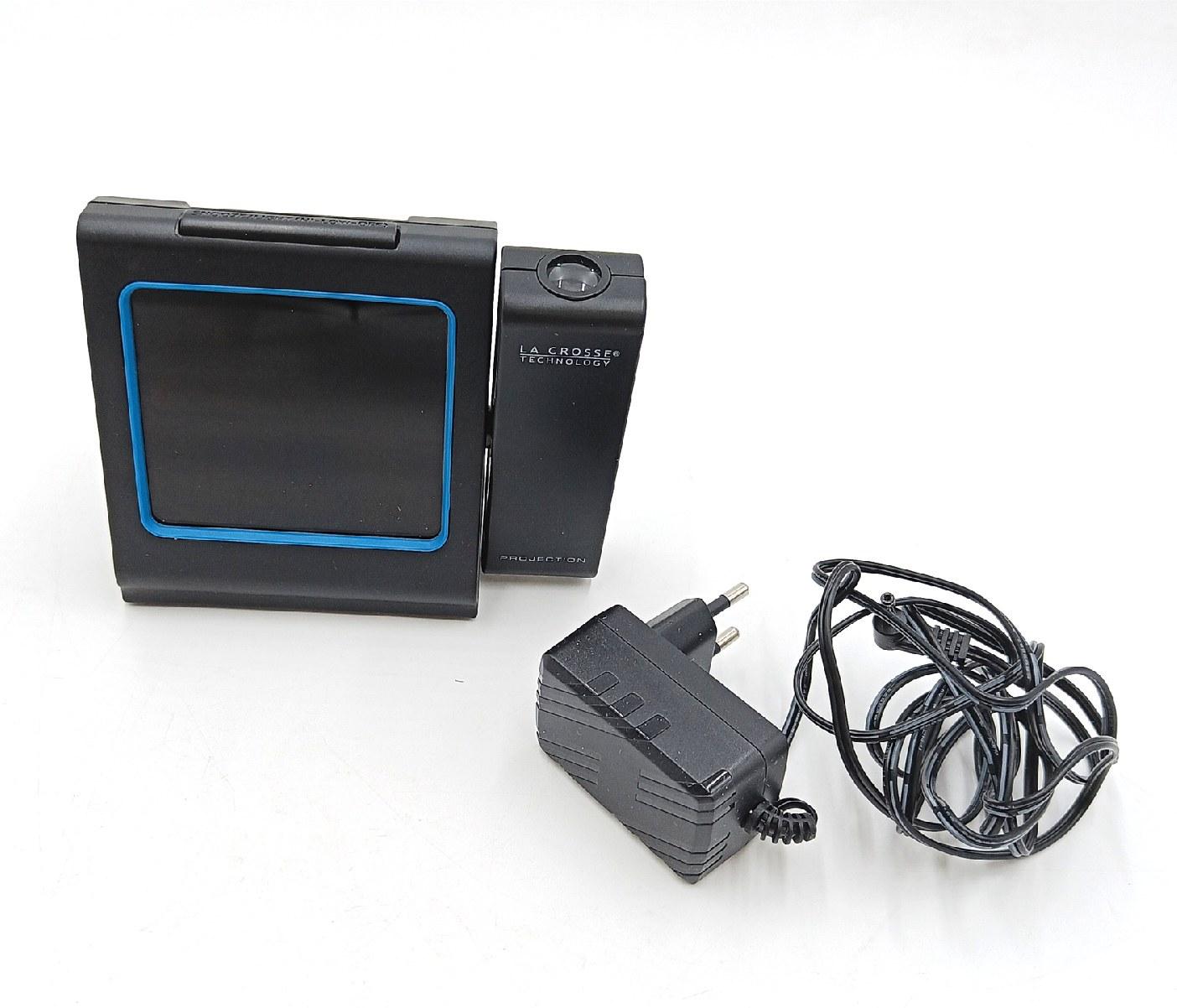 La Crosse Technology Funkwecker Uhr Schlafzimmer WT551 Projektion rotes LCD Display Schwarz