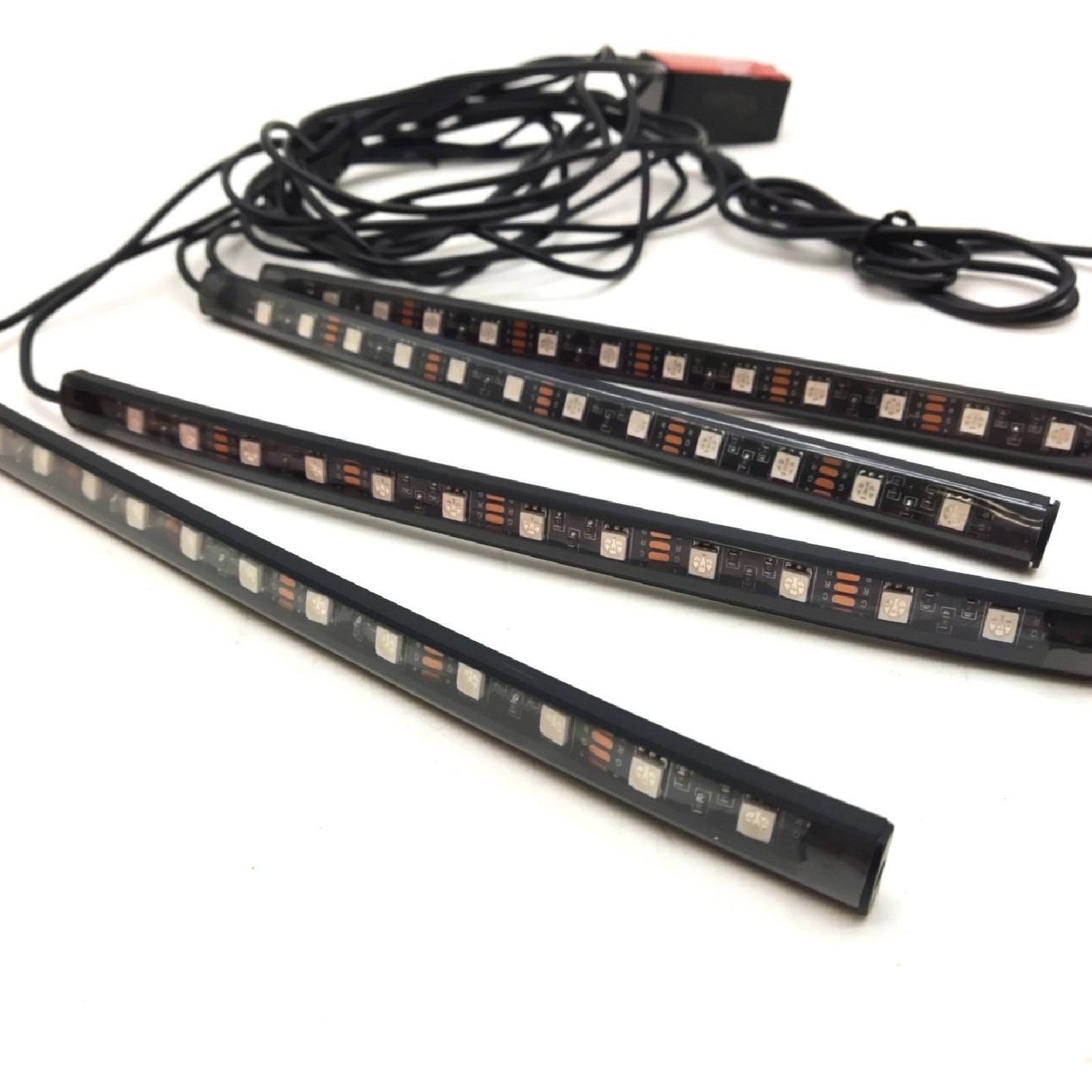 LED Innenbeleuchtung Auto Ambiente Beleuchtung 4pcs 48LED RGB Strips Wasserdicht