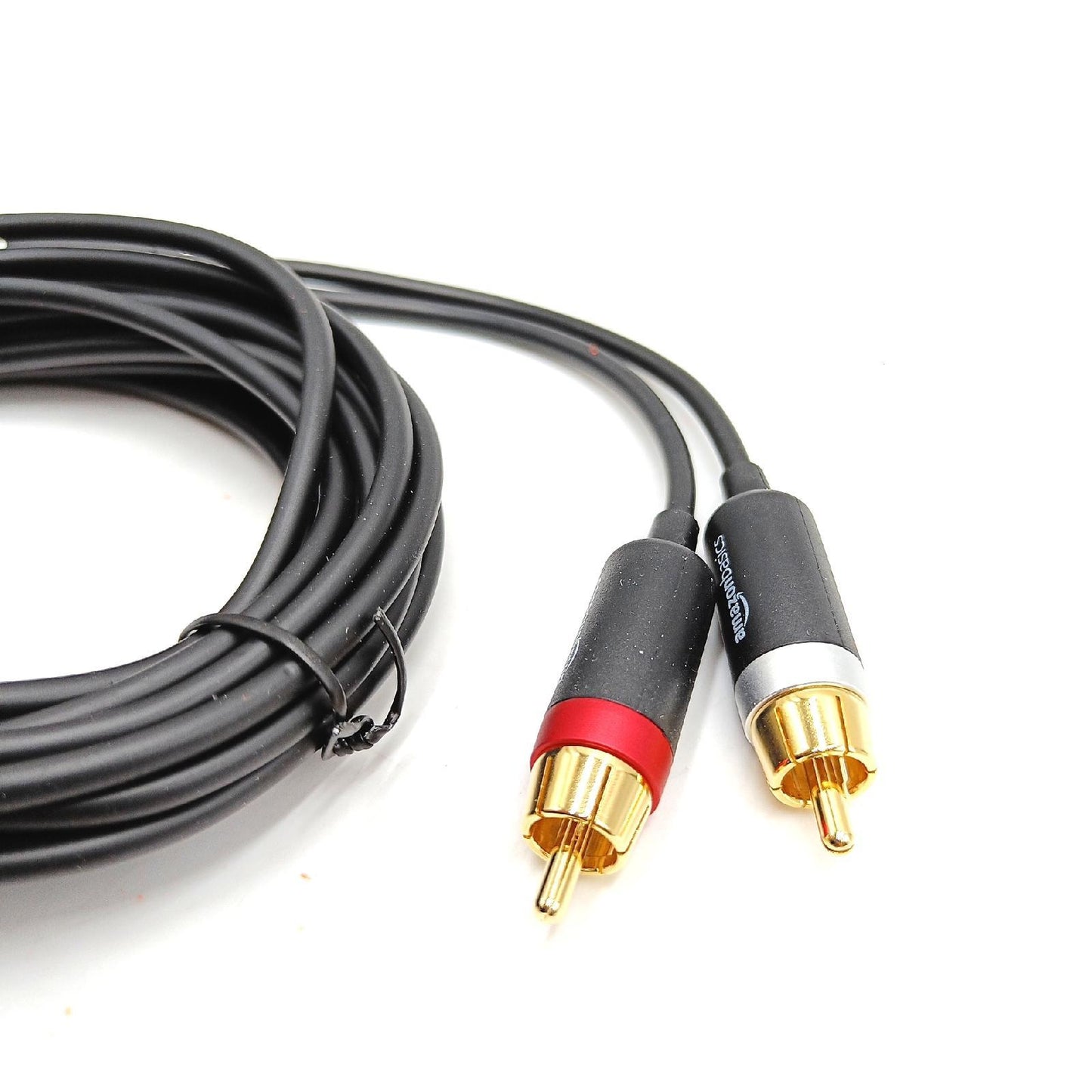 Amazon Basics Audiokabel Kabelverlängerung 35 mm Auxiliary Klinkenstecker auf RCA