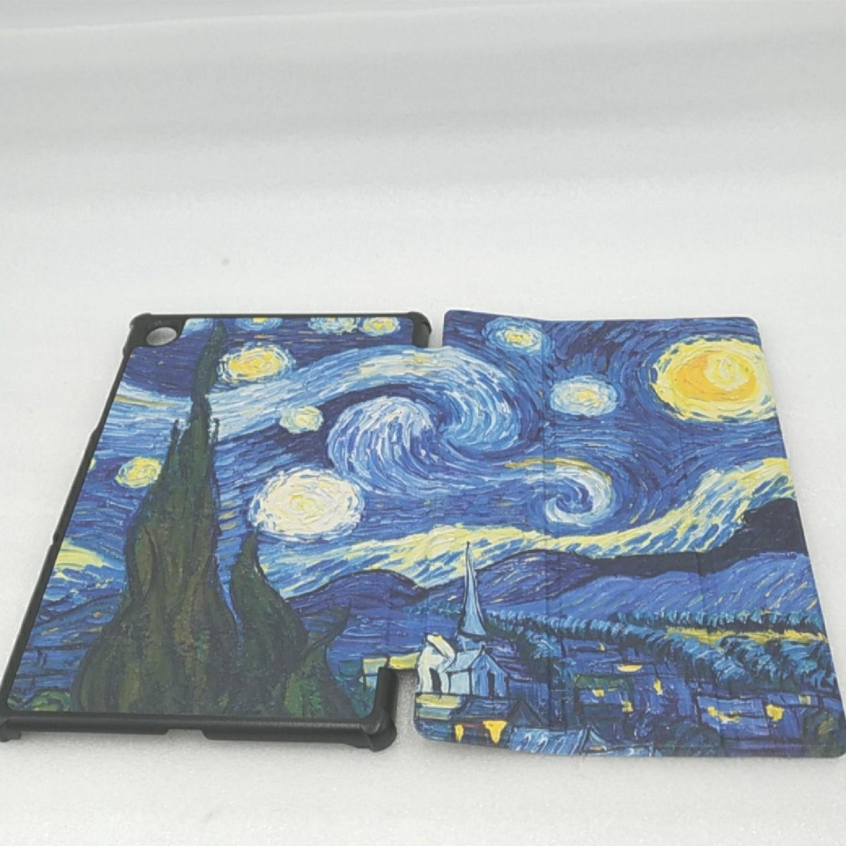 LJSM Hülle + Schutzfolie für Lenovo Tab M10 FHD Plus TB-X606F / TB-X606X 10.3 inch - HD Gehärteter Film Displayschutz  PU Leder Tasche Case Flip Schutzhülle Taschen - Sky