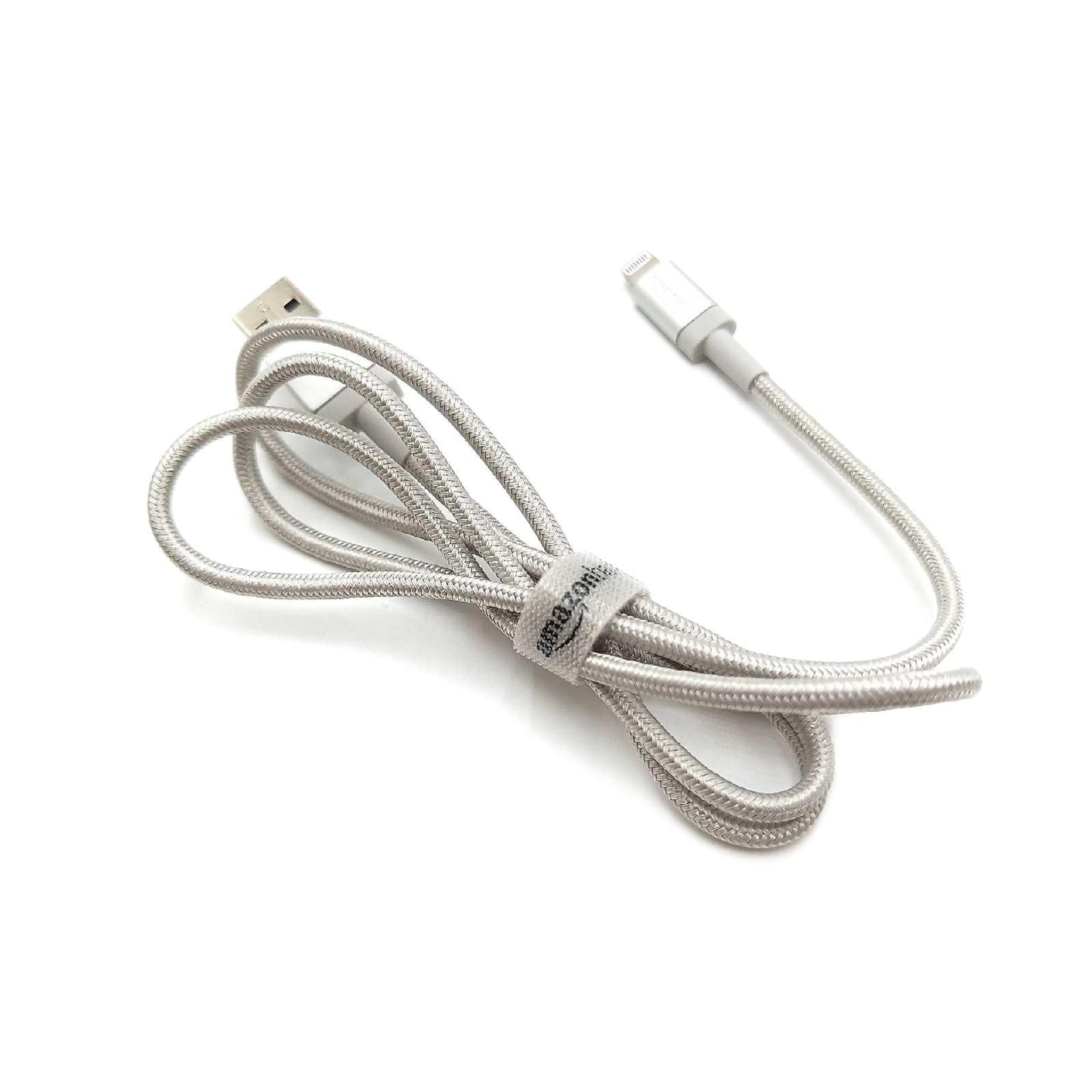 Amazon Basics Verbindungskabel Ladekabel Kabel Zubehör Auf Usb A Nylon Umflochten Mfi Silber 09 Meter Effizient