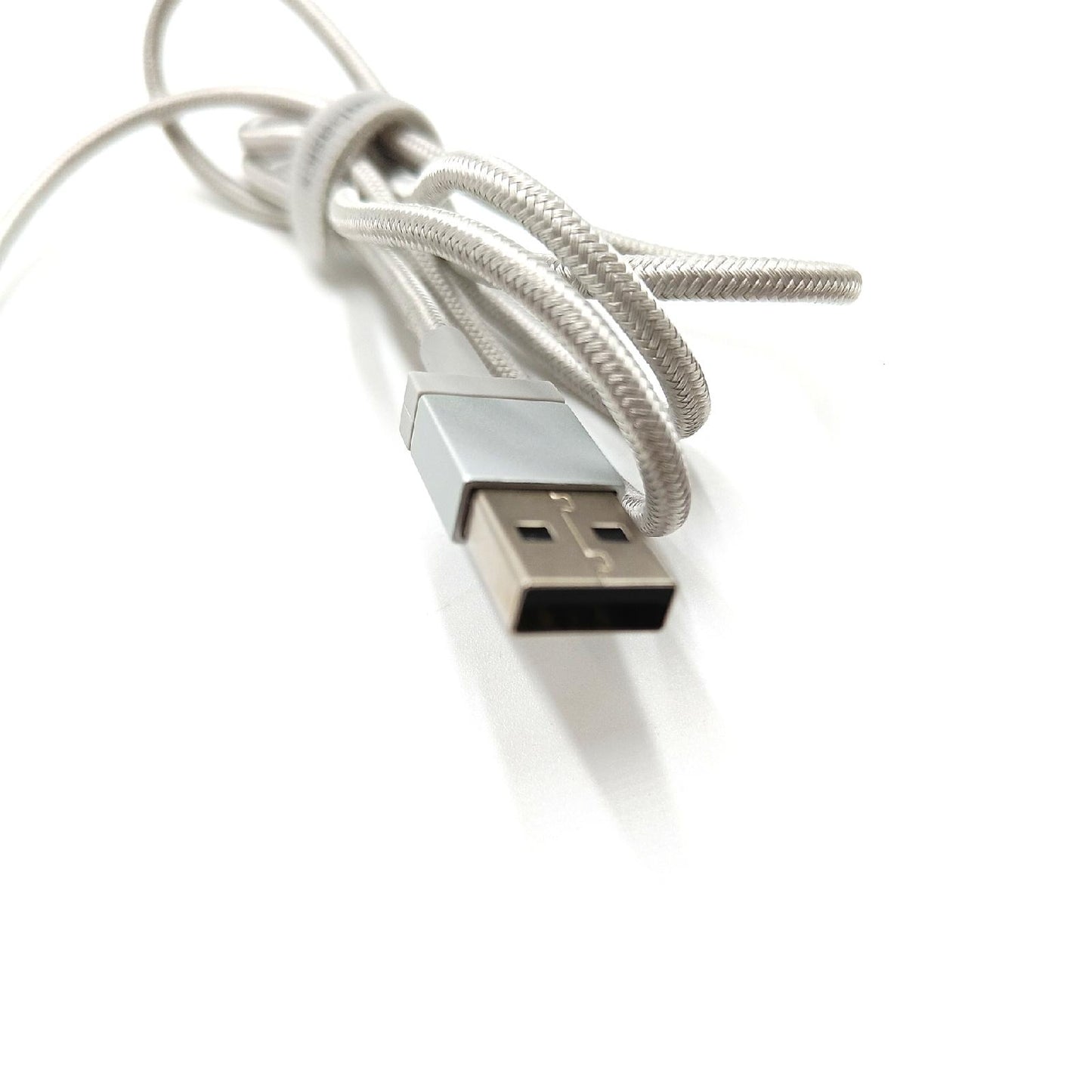 Amazon Basics Verbindungskabel Ladekabel Kabel Zubehör Auf Usb A Nylon Umflochten Mfi Silber 09 Meter Effizient