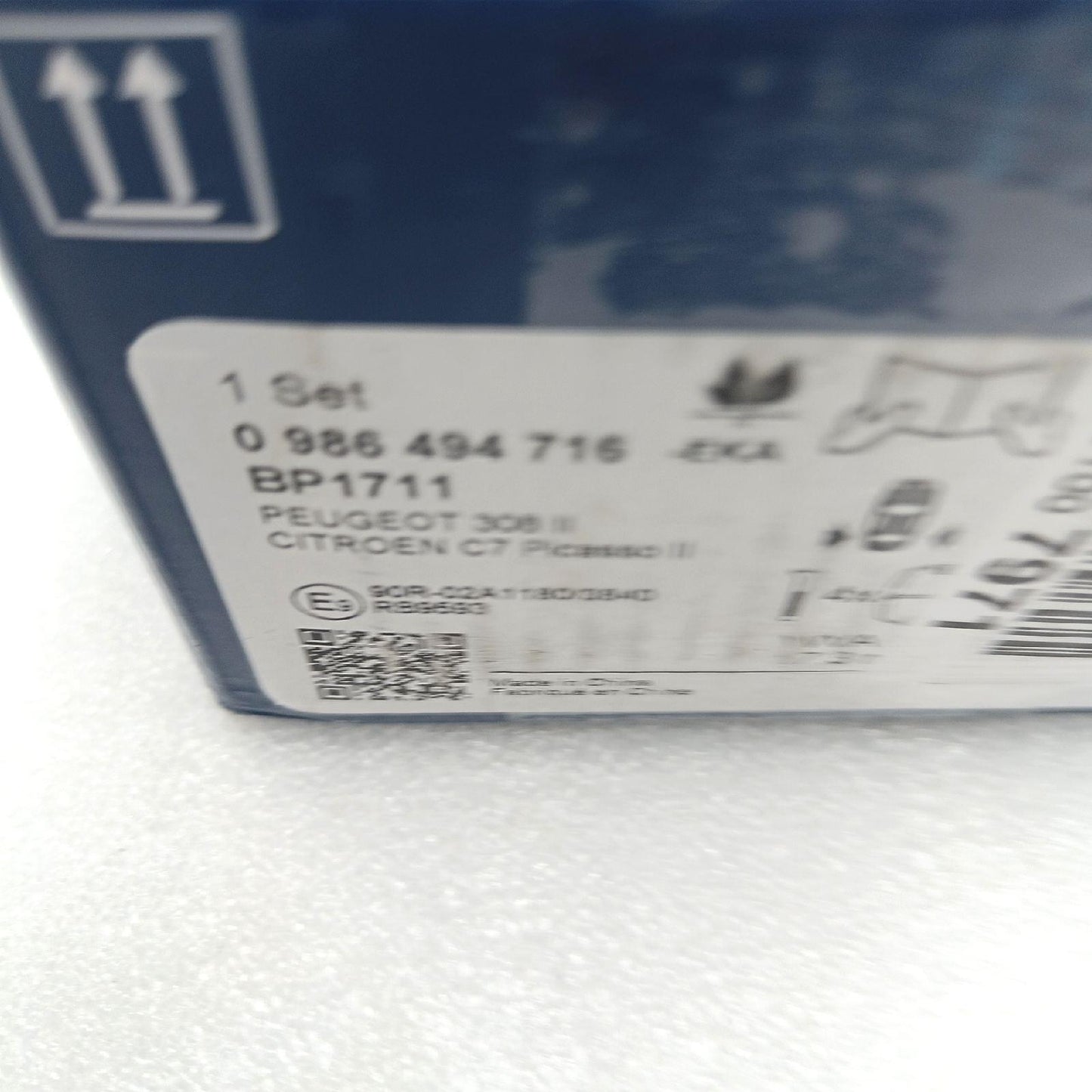 Bosch Bremsbeläge Autoteile BP1711 Hinterachse Set 4 Stück für