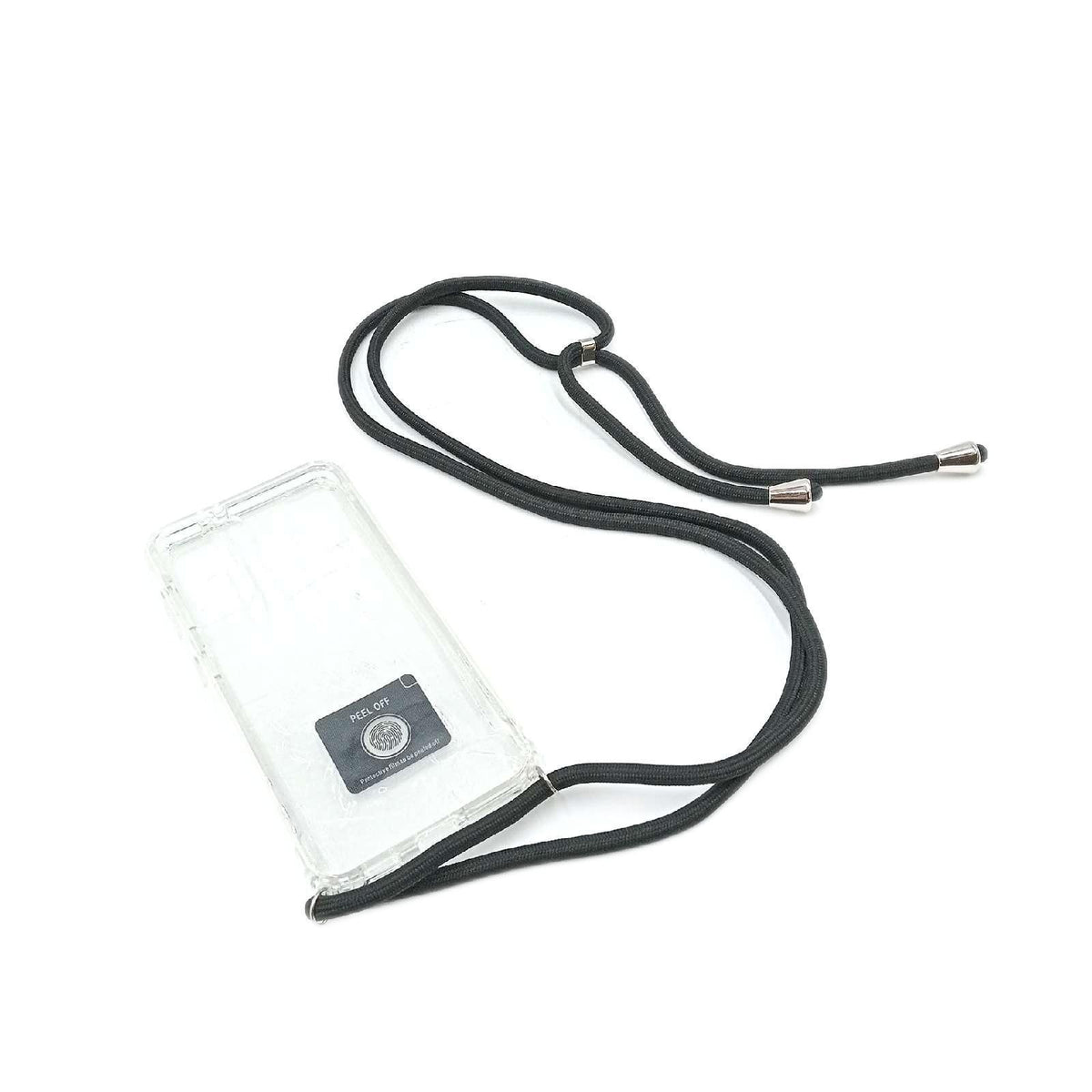 YuhooTech 360 Grad Handykette Hülle für Samsung Galaxy S21 5G  Necklace Hülle mit Band/Doppel-Schutz Transparent Handyhülle[Einteiliges Design] Schutzhülle mit integriertem Displayschutz-Schwarz