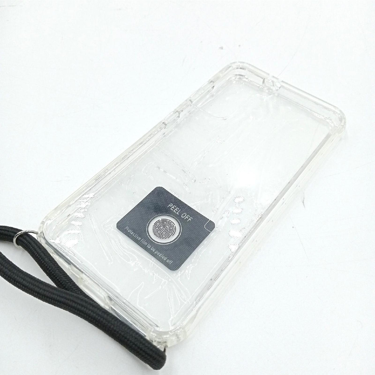 YuhooTech 360 Grad Handykette Hülle für Samsung Galaxy S21 5G  Necklace Hülle mit Band/Doppel-Schutz Transparent Handyhülle[Einteiliges Design] Schutzhülle mit integriertem Displayschutz-Schwarz