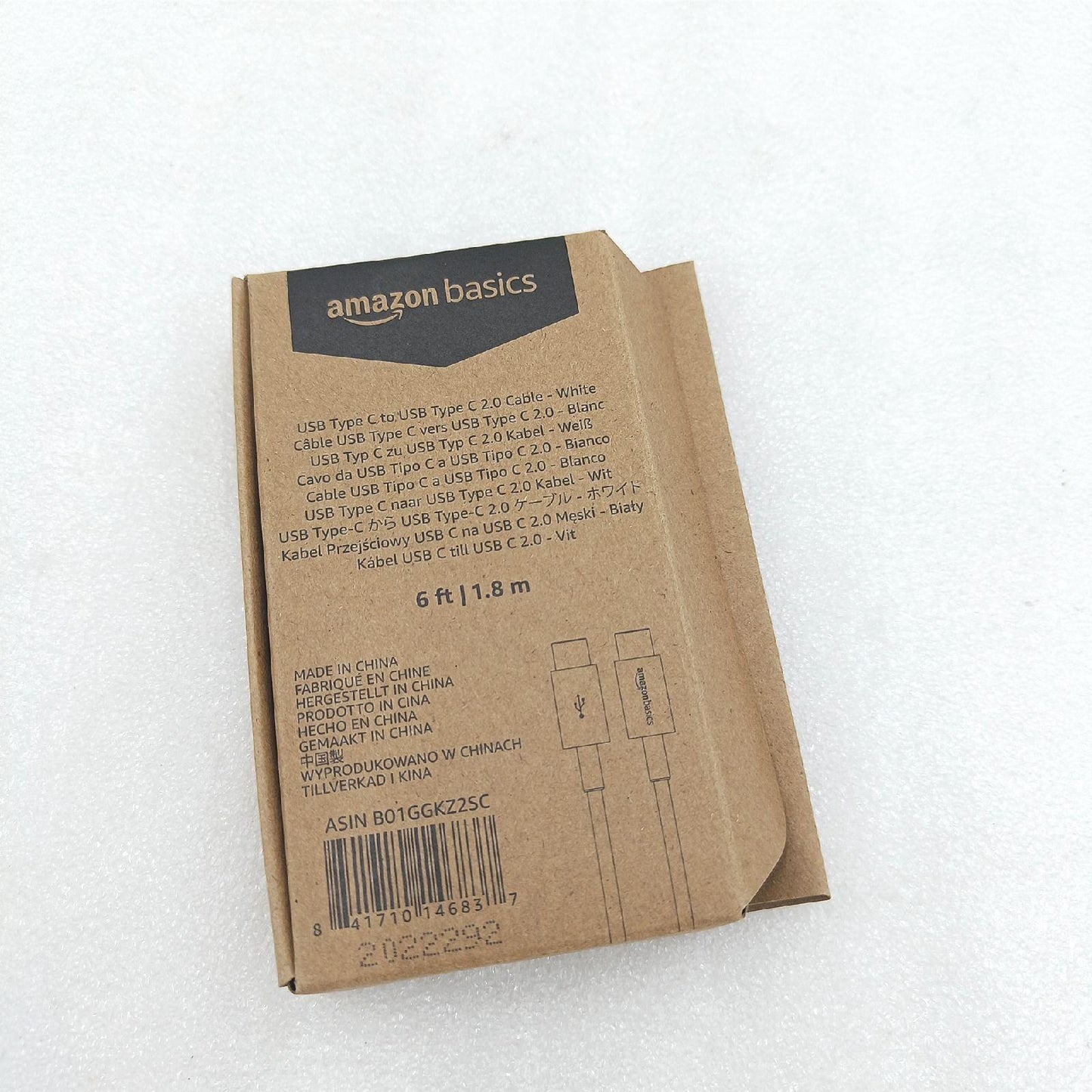Amazon Basics USB C Schnellladekabel Ladekabel Elektronik 1 8 Meter Weiß Schnell