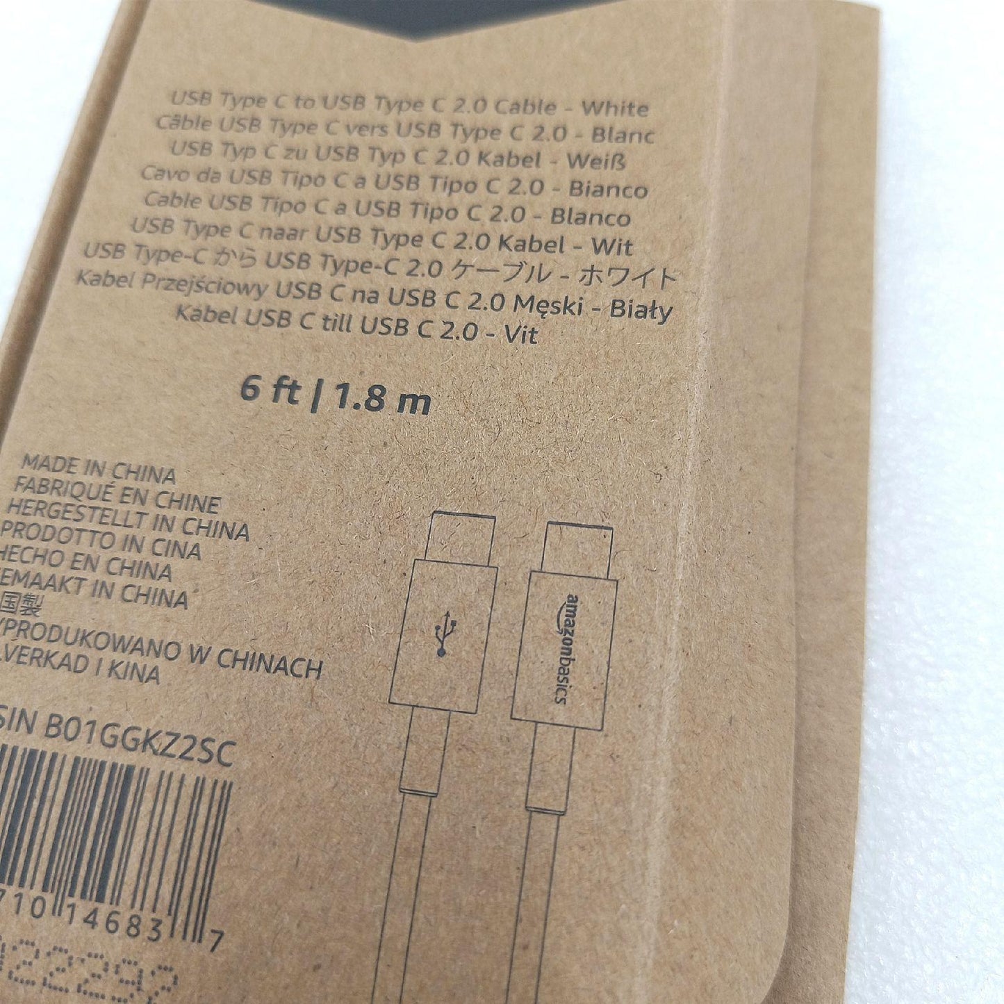 Amazon Basics USB C Schnellladekabel Ladekabel Elektronik 1 8 Meter Weiß Schnell