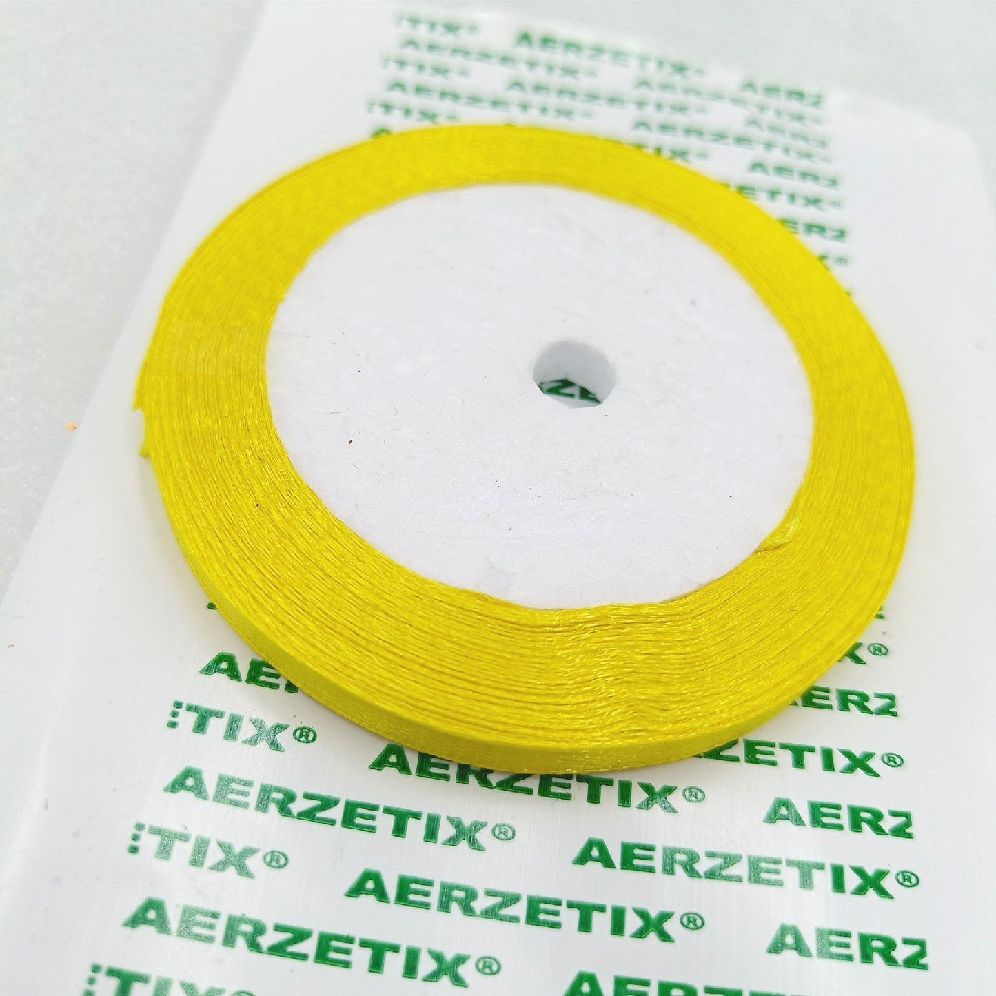 Aerzetix Satinband Bänder C50486 gelb dekorativ kreativ Geschenkverpackung Geburt